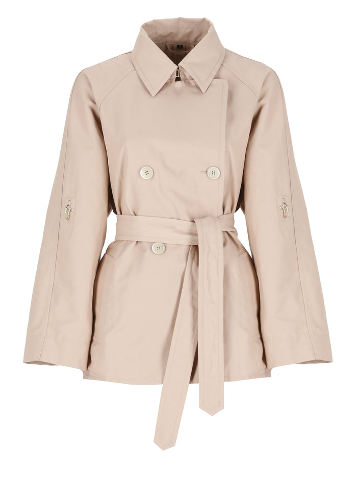 Fay Coats Pink Polyamide Linen Cotton