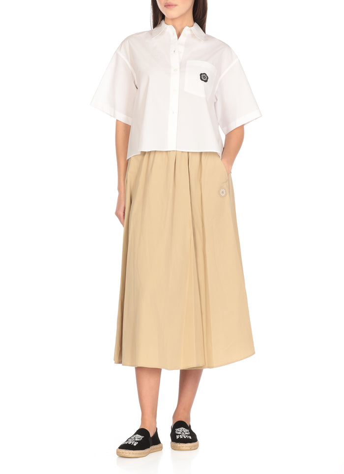 Kenzo Skirts Beige Polyester Cotton