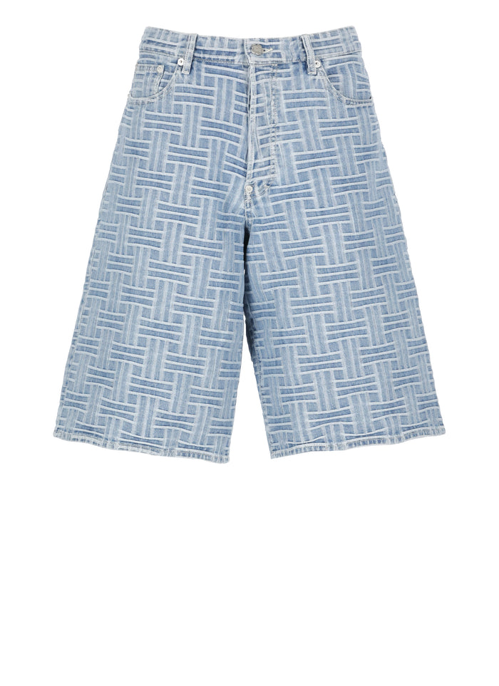 Kenzo Shorts Light Blue Cotton