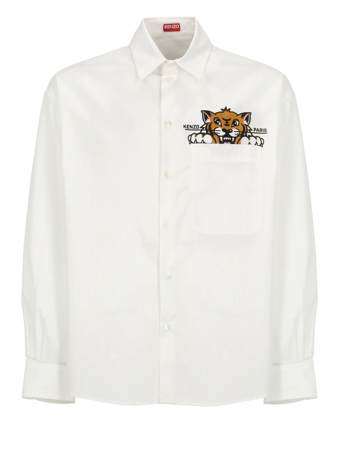 Kenzo Shirts White Cotton