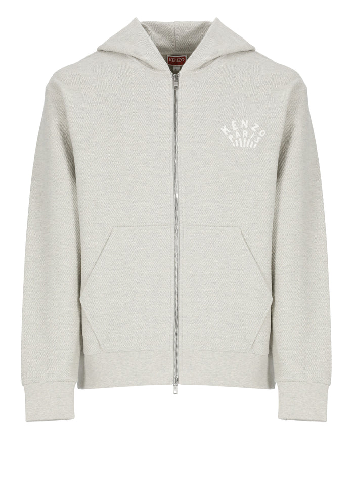 Kenzo Sweaters Grey Cotton Elastane