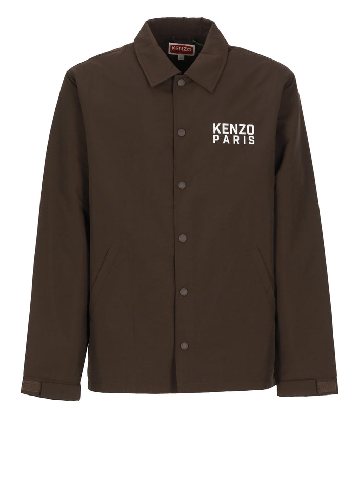Kenzo Coats Brown Nylon