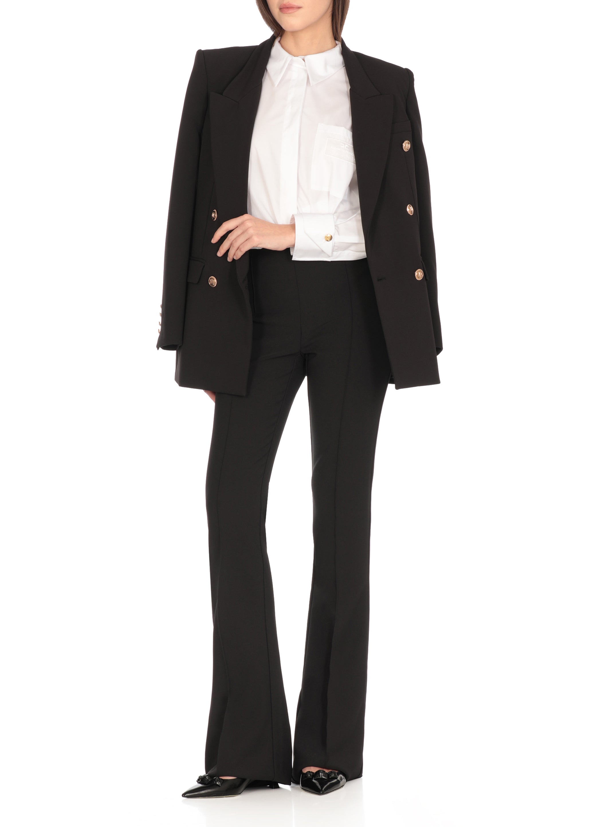 Elisabetta Franchi Shirts White Cotton