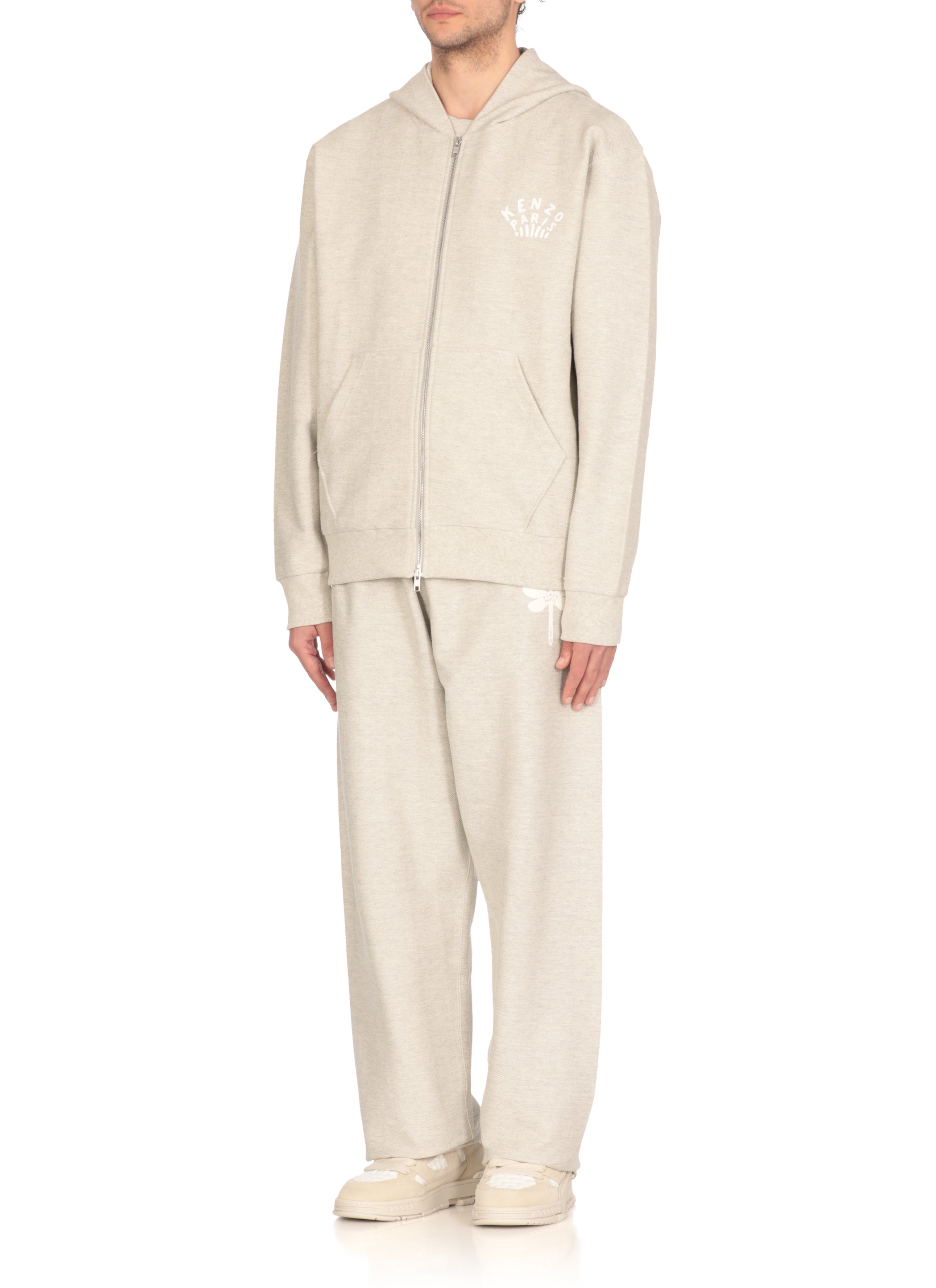 Kenzo Sweaters Grey Cotton Elastane