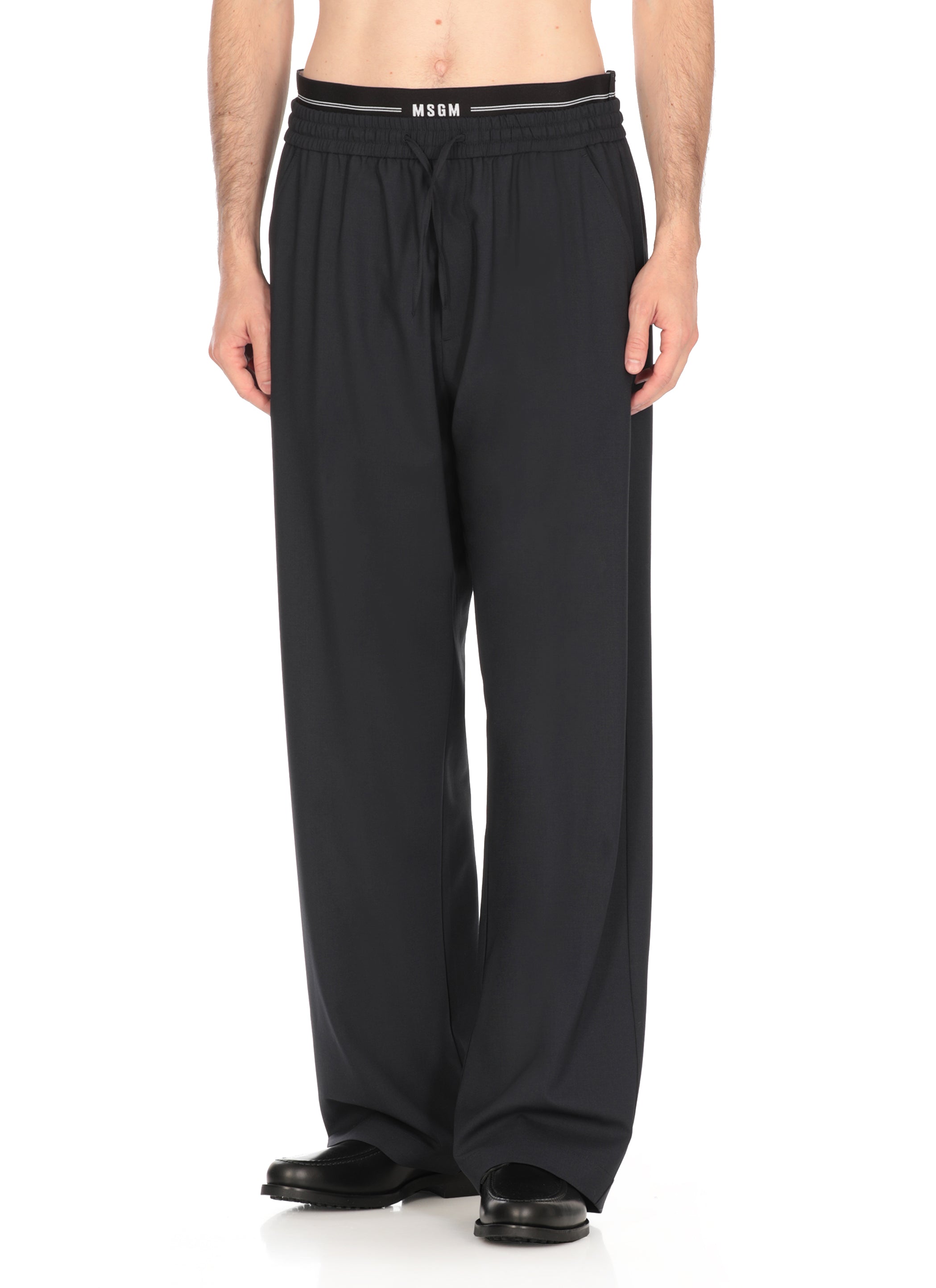 Msgm Trousers Blue