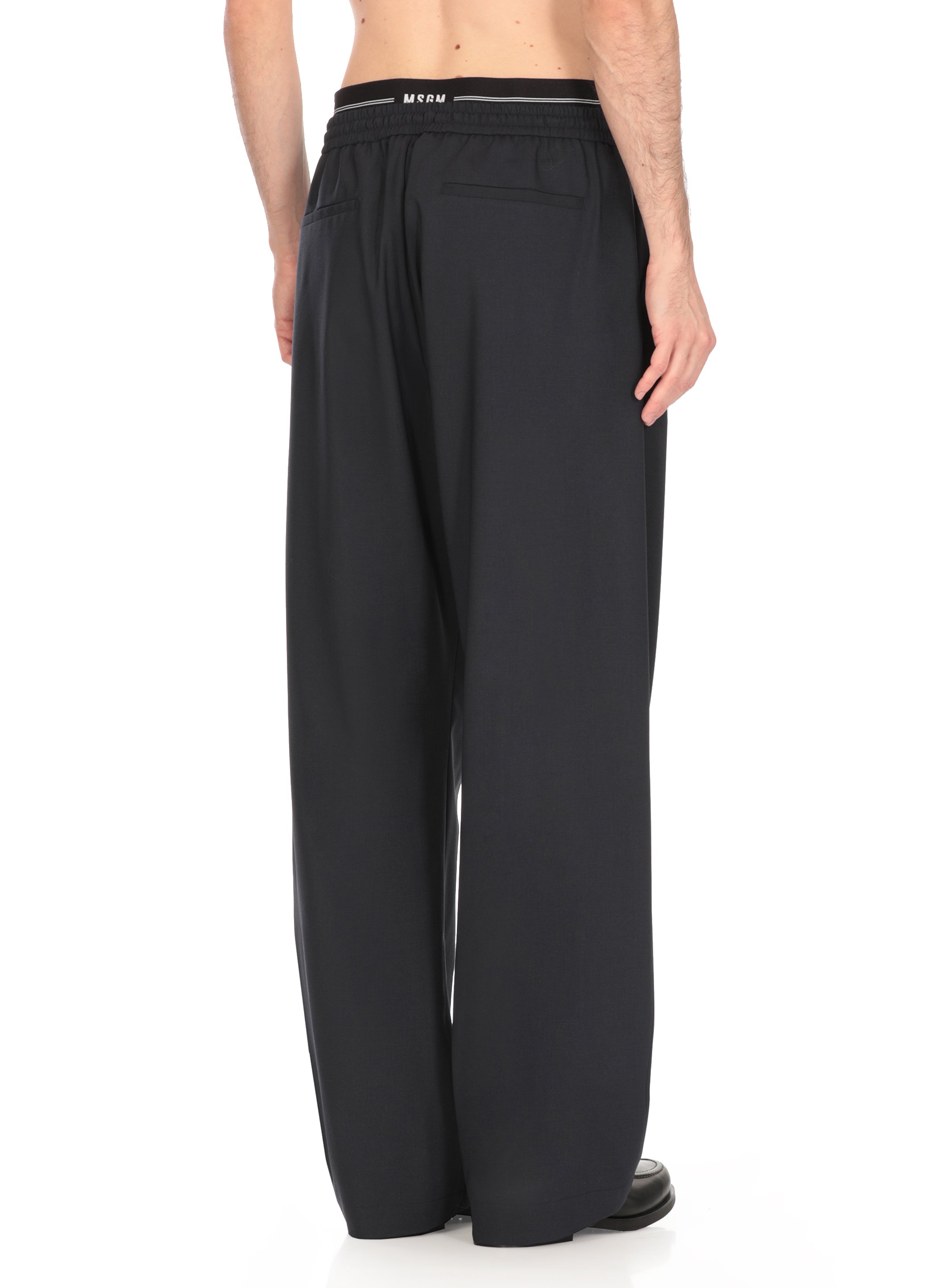 Msgm Trousers Blue