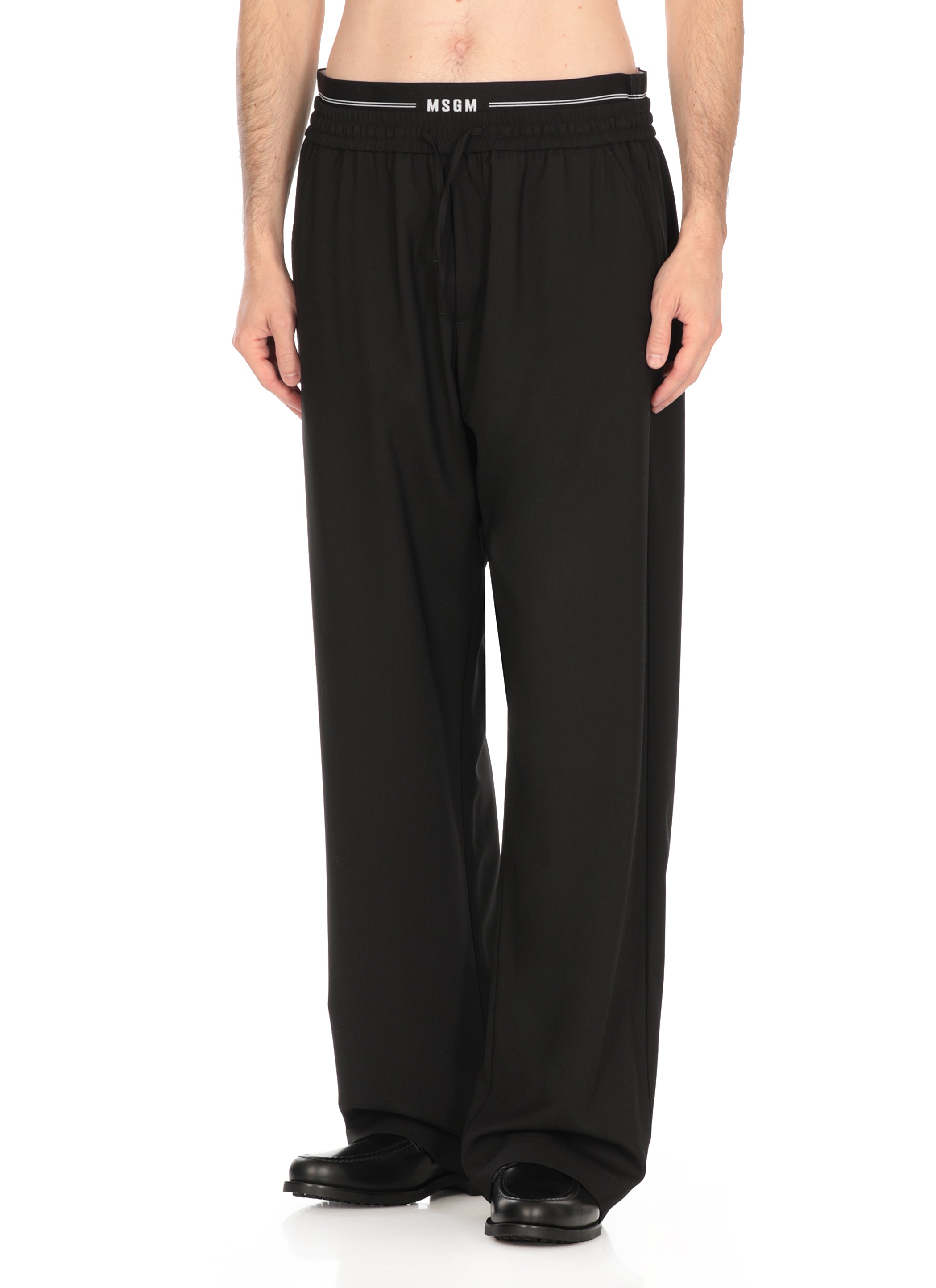 Msgm Trousers Black