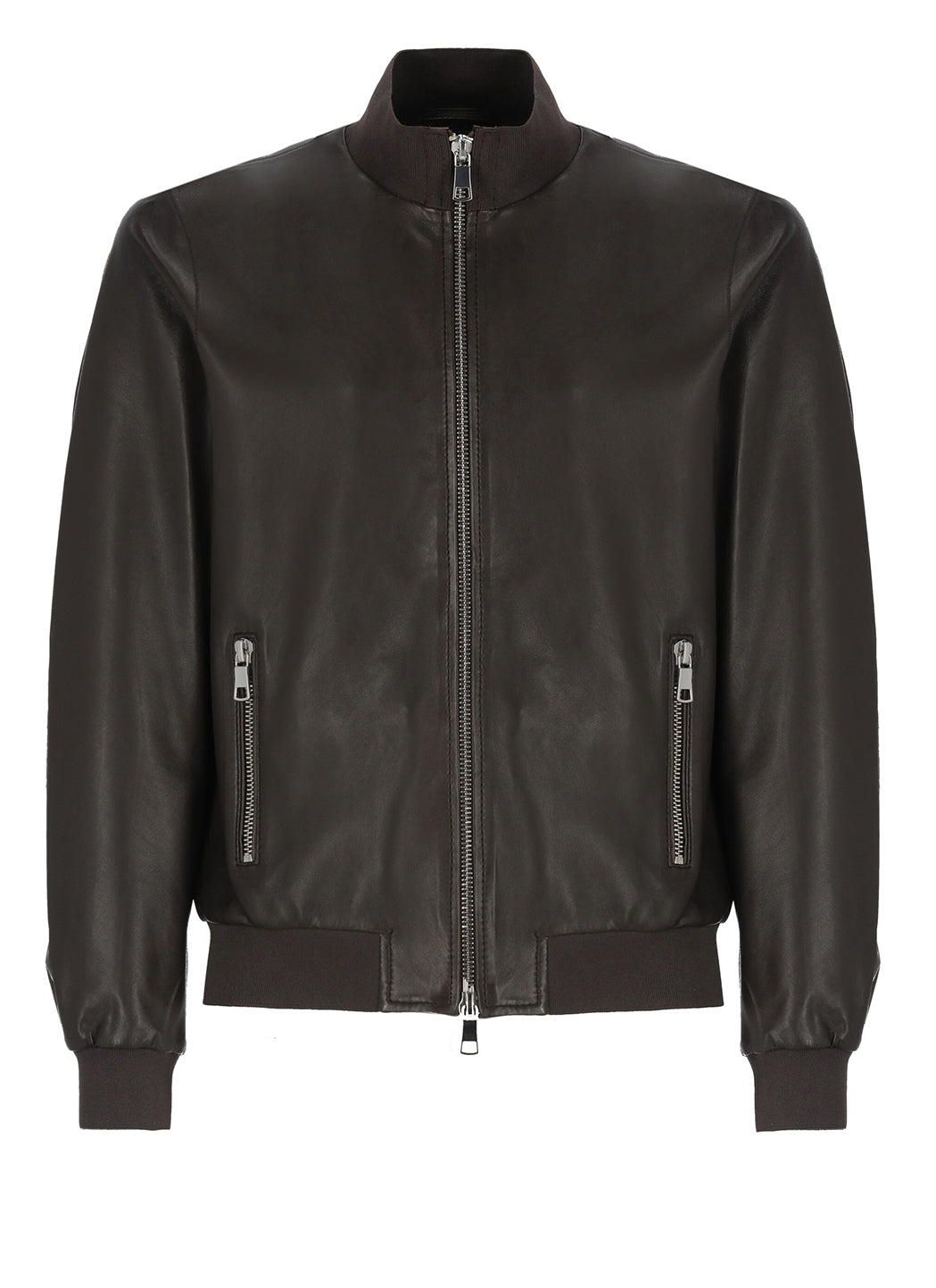 The Jack Leathers Jackets Brown Cow Leather Lining: Polyester