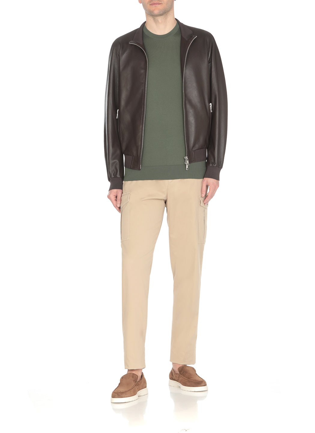 The Jack Leathers Jackets Brown Cow Leather Lining: Polyester