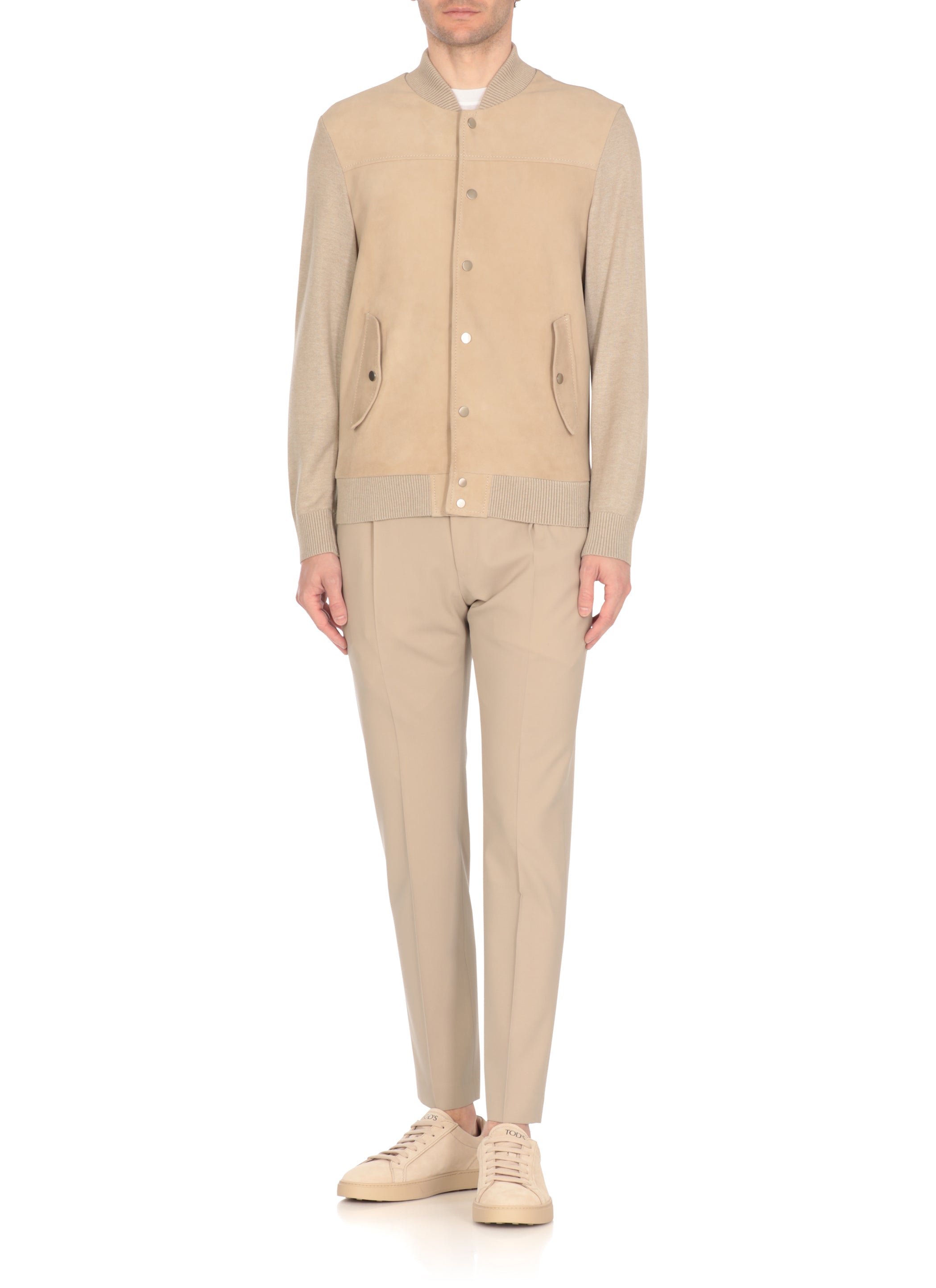 The Jack Leathers Jackets Beige