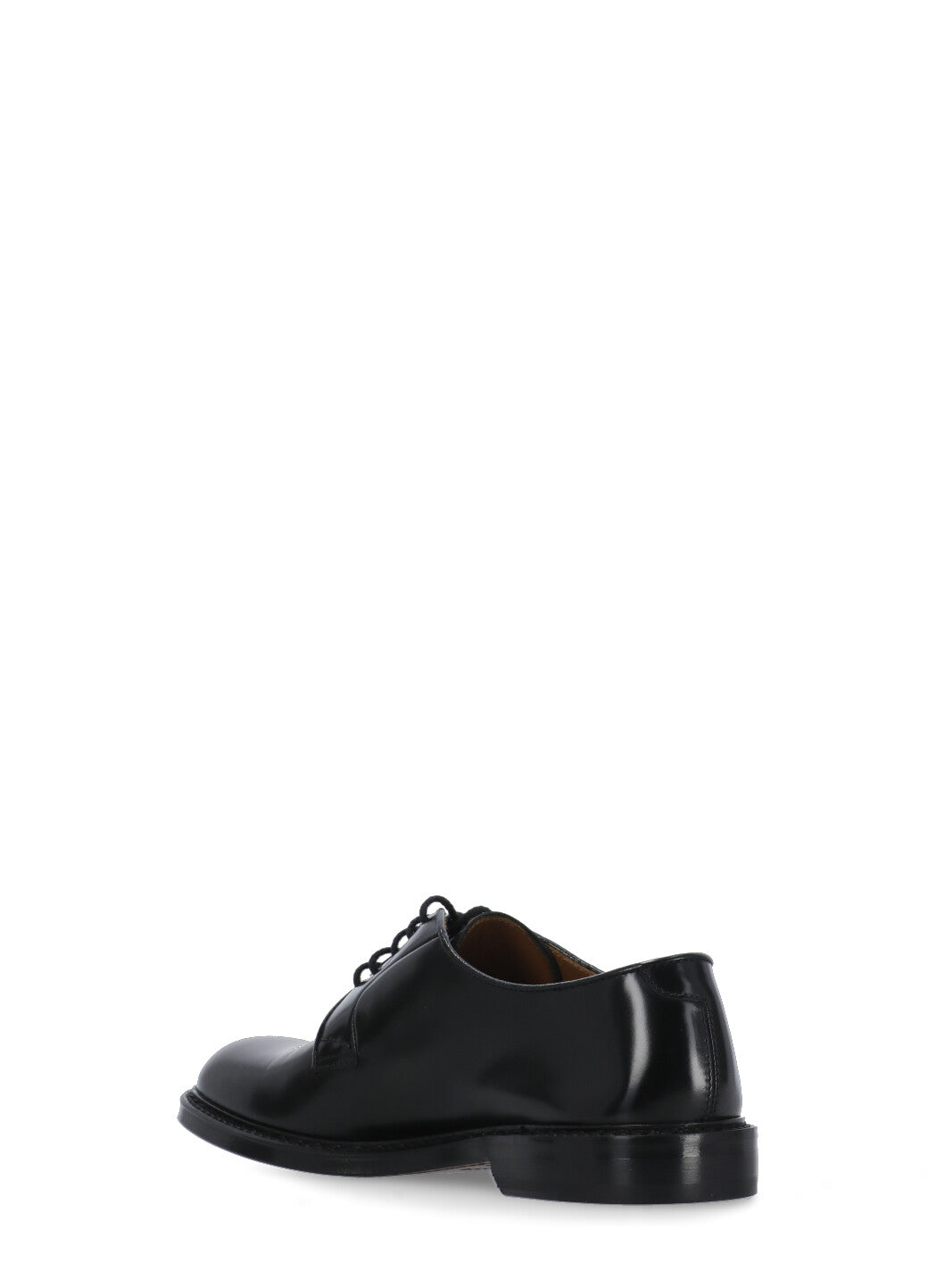 Doucals Flat Shoes Black Calf Leather
