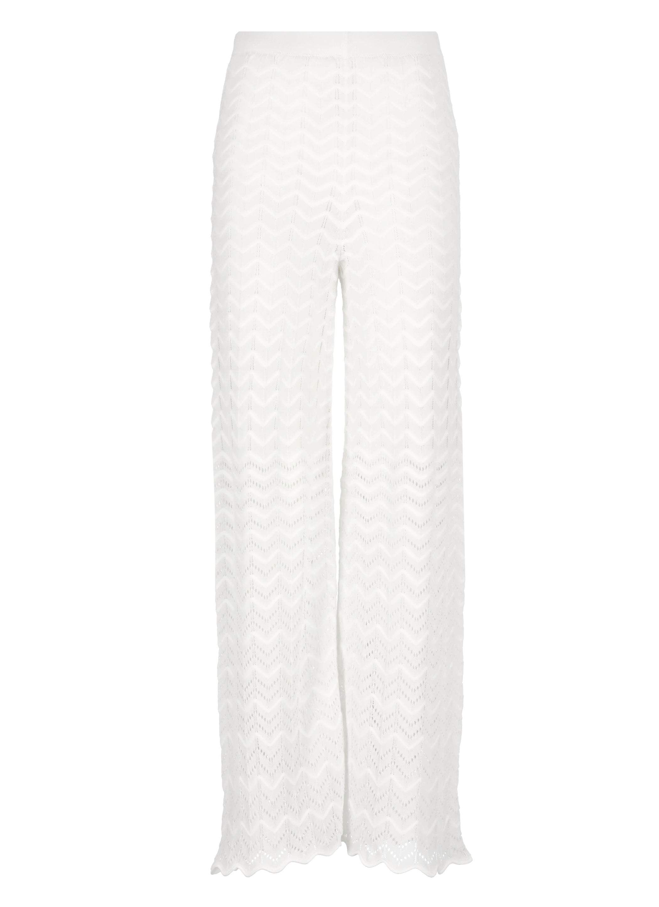D.exterior Trousers White