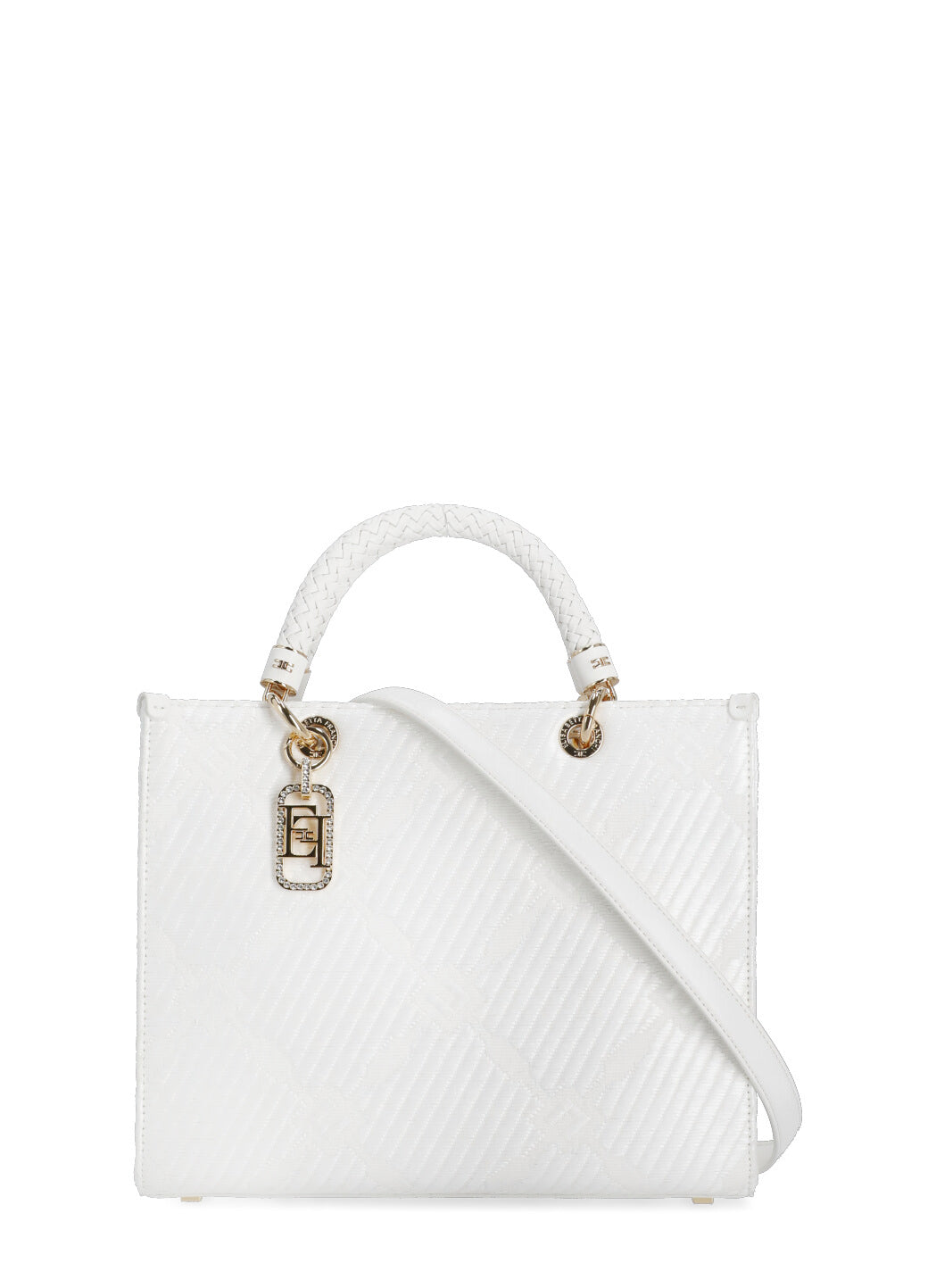Elisabetta Franchi Bags White Polyester Polyamide