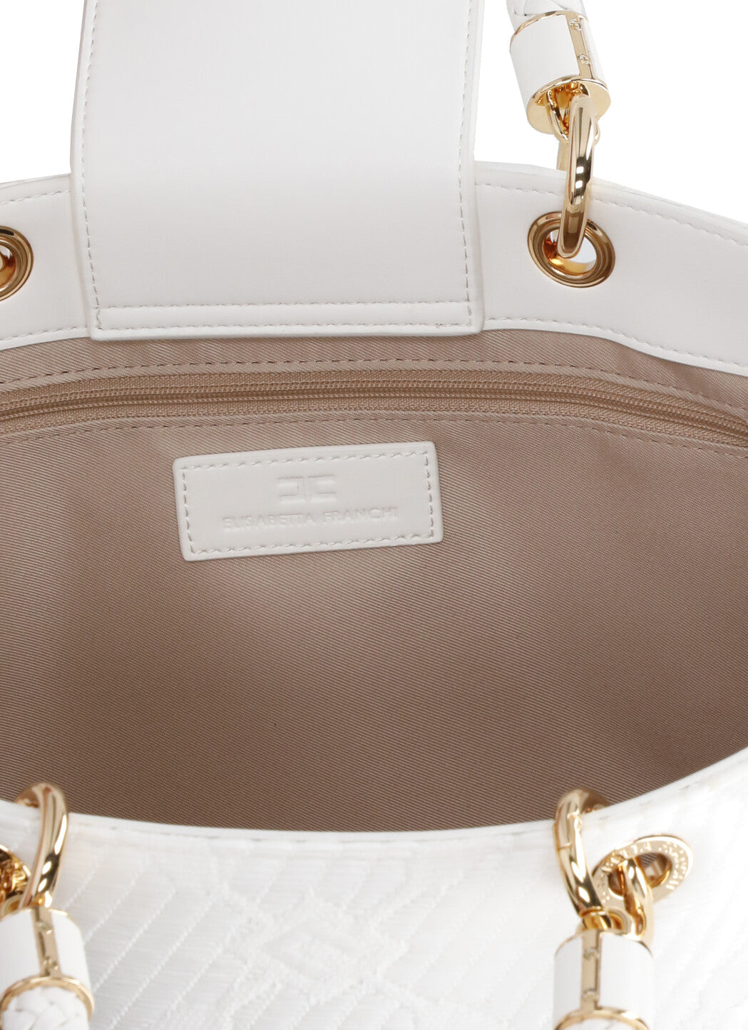 Elisabetta Franchi Bags White Polyester Polyamide