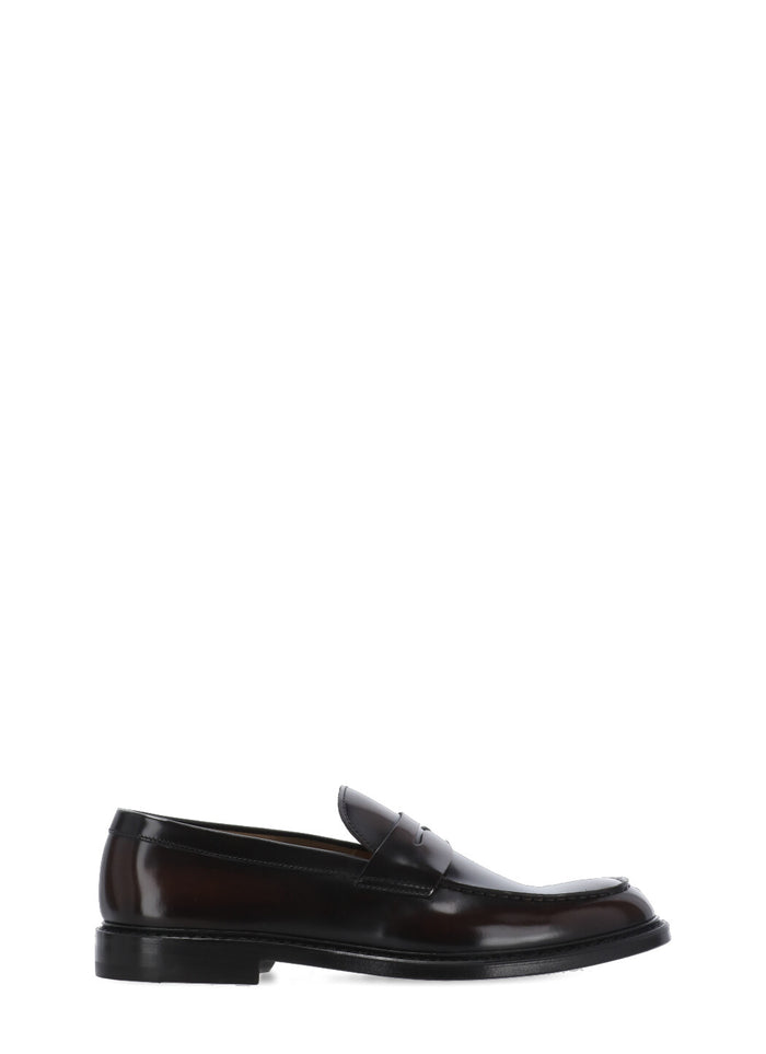 Doucals Flat Shoes Brown Cow Leather