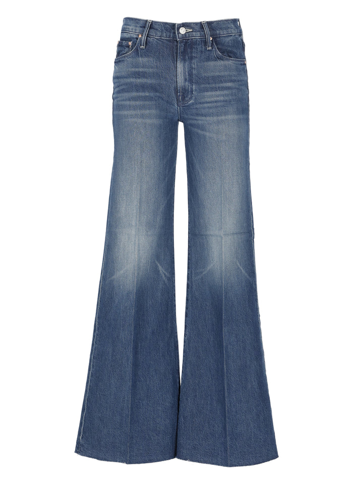 Mother Jeans Blue Cotton Lyocell Elastan