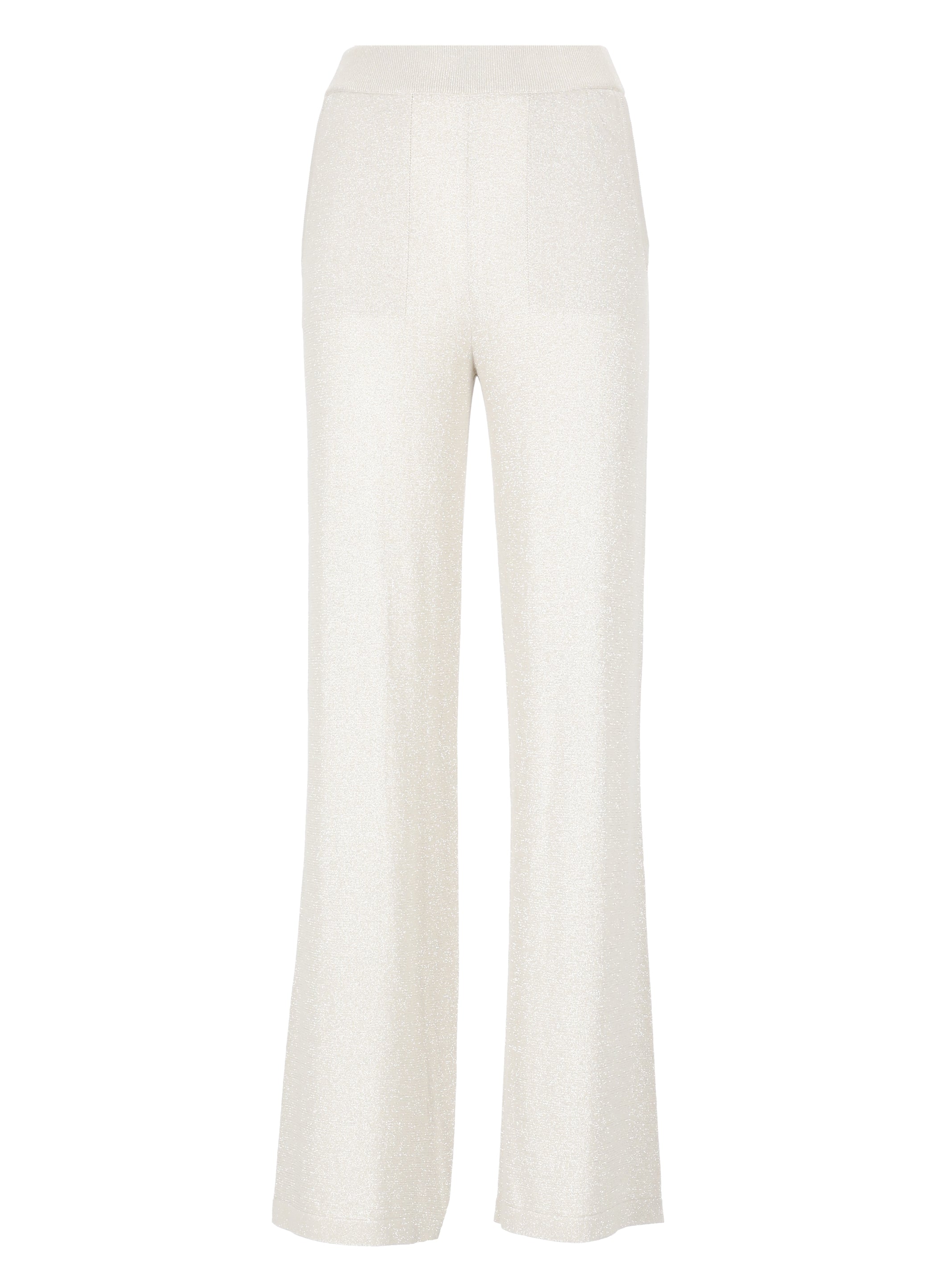 Peserico Trousers Beige Cotton Viscose Metallic Fiber