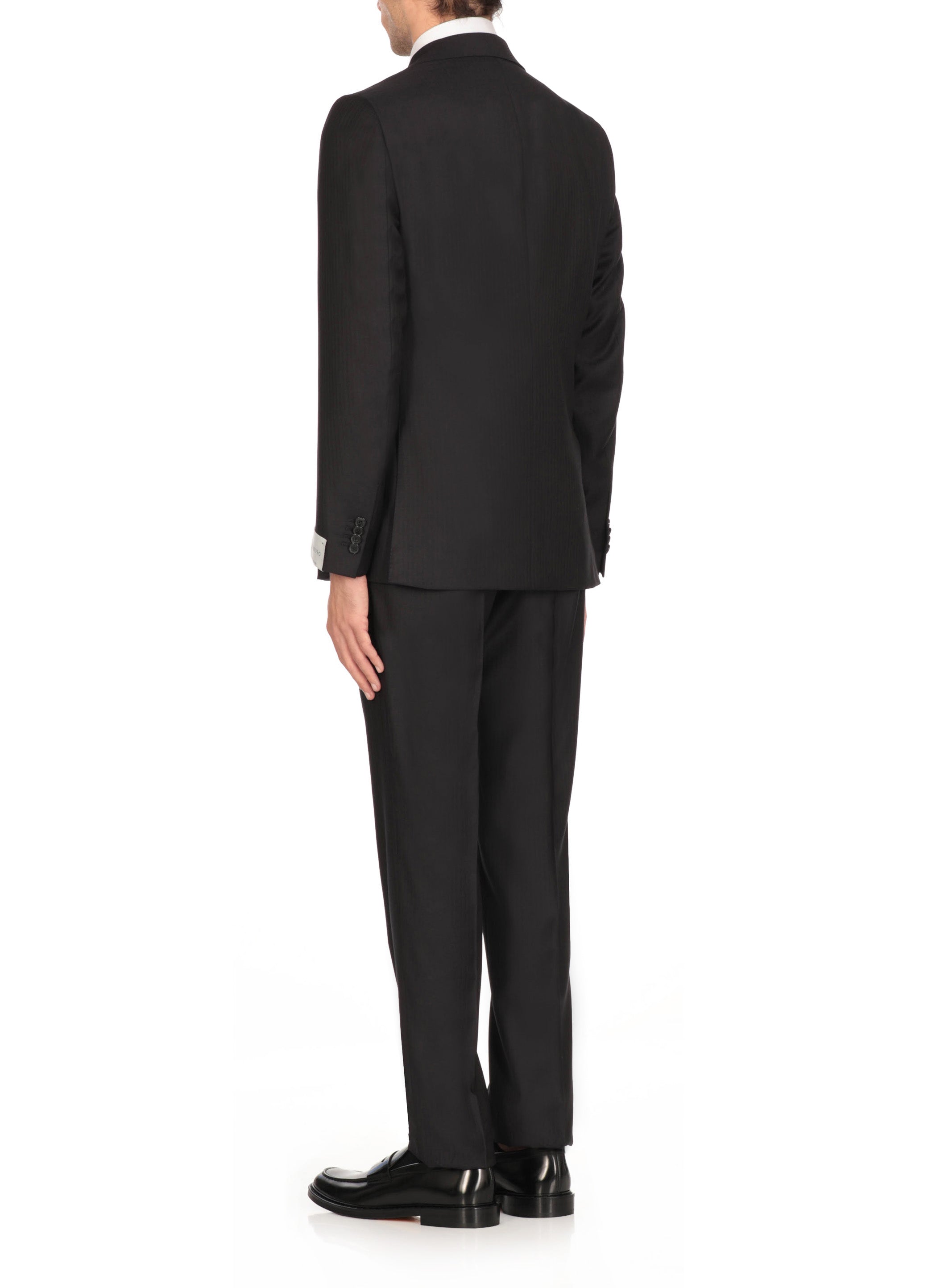 Caruso Suit Blue Wool Lining: Cupro Viscose