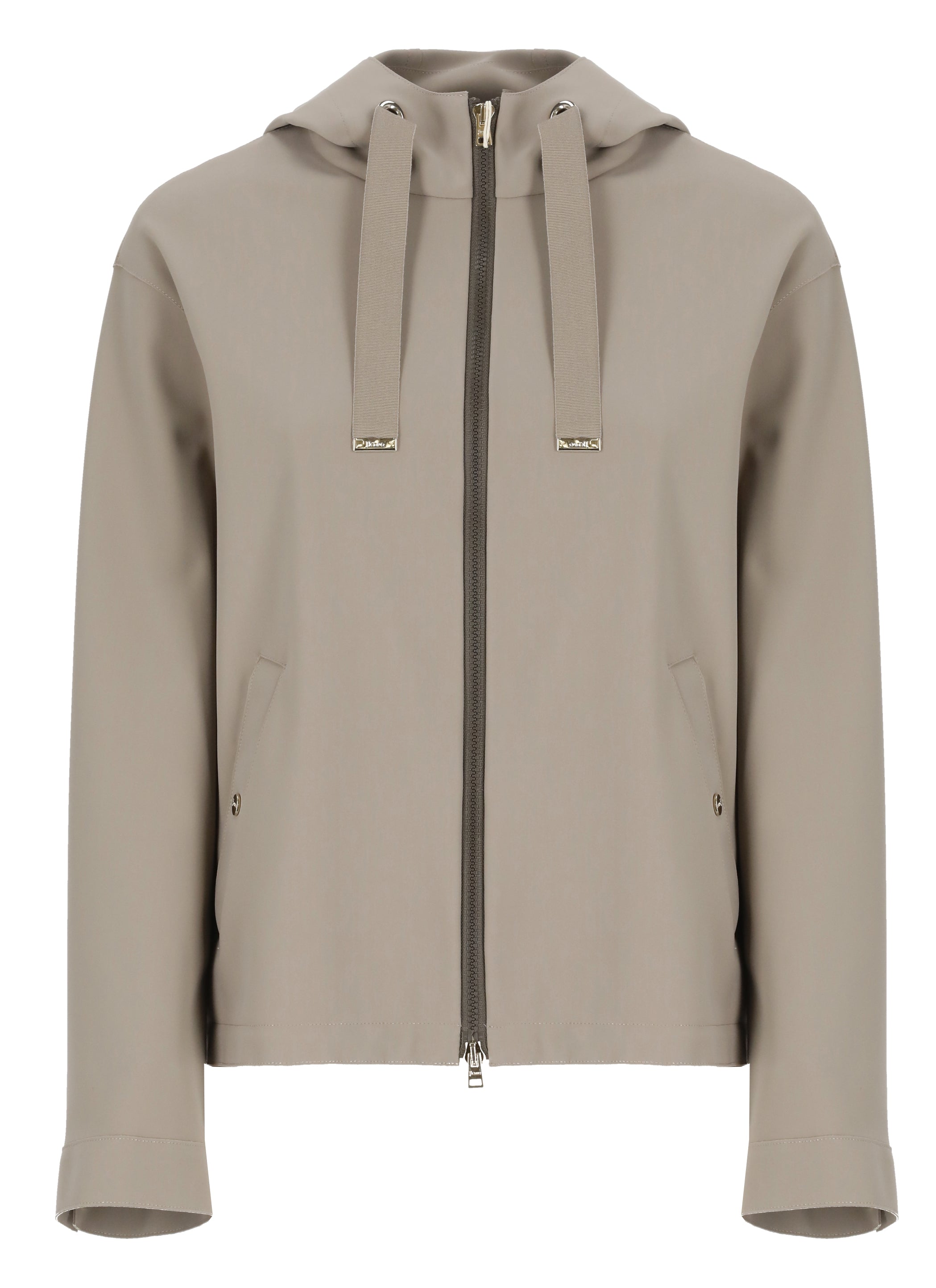 Herno Coats Grey Polyamide Elastane