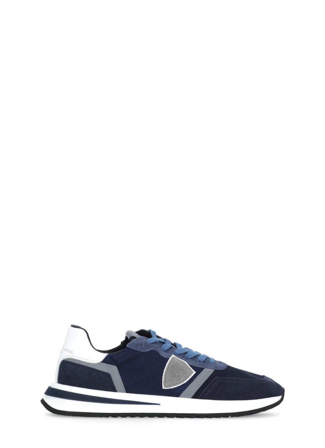Philippe Model Sneakers Blue Textile - Calf Leather
