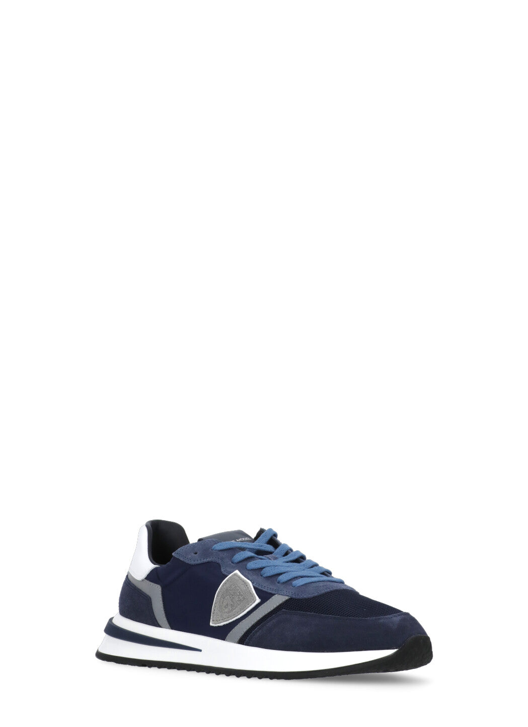 Philippe Model Sneakers Blue Textile - Calf Leather