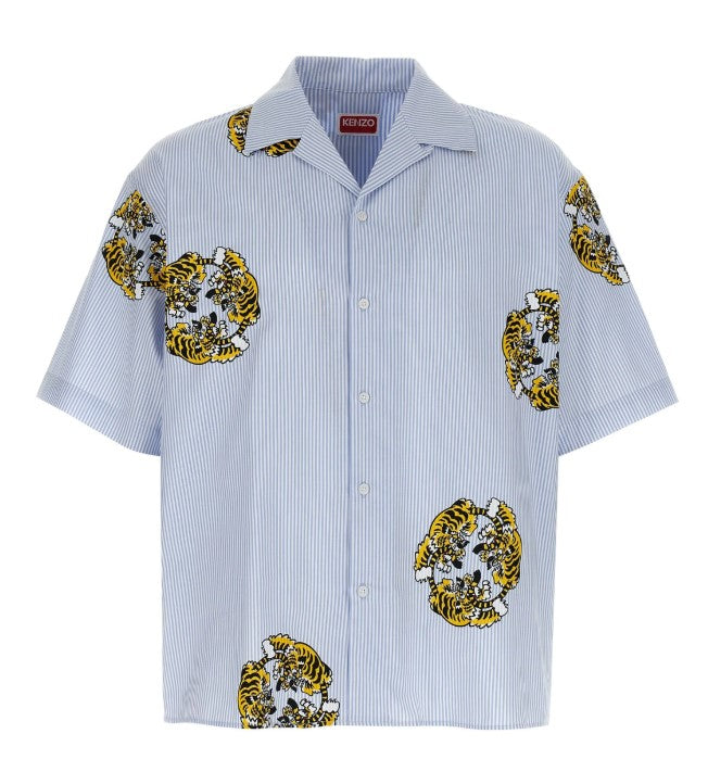 Kenzo Shirts Light Blue Cotton