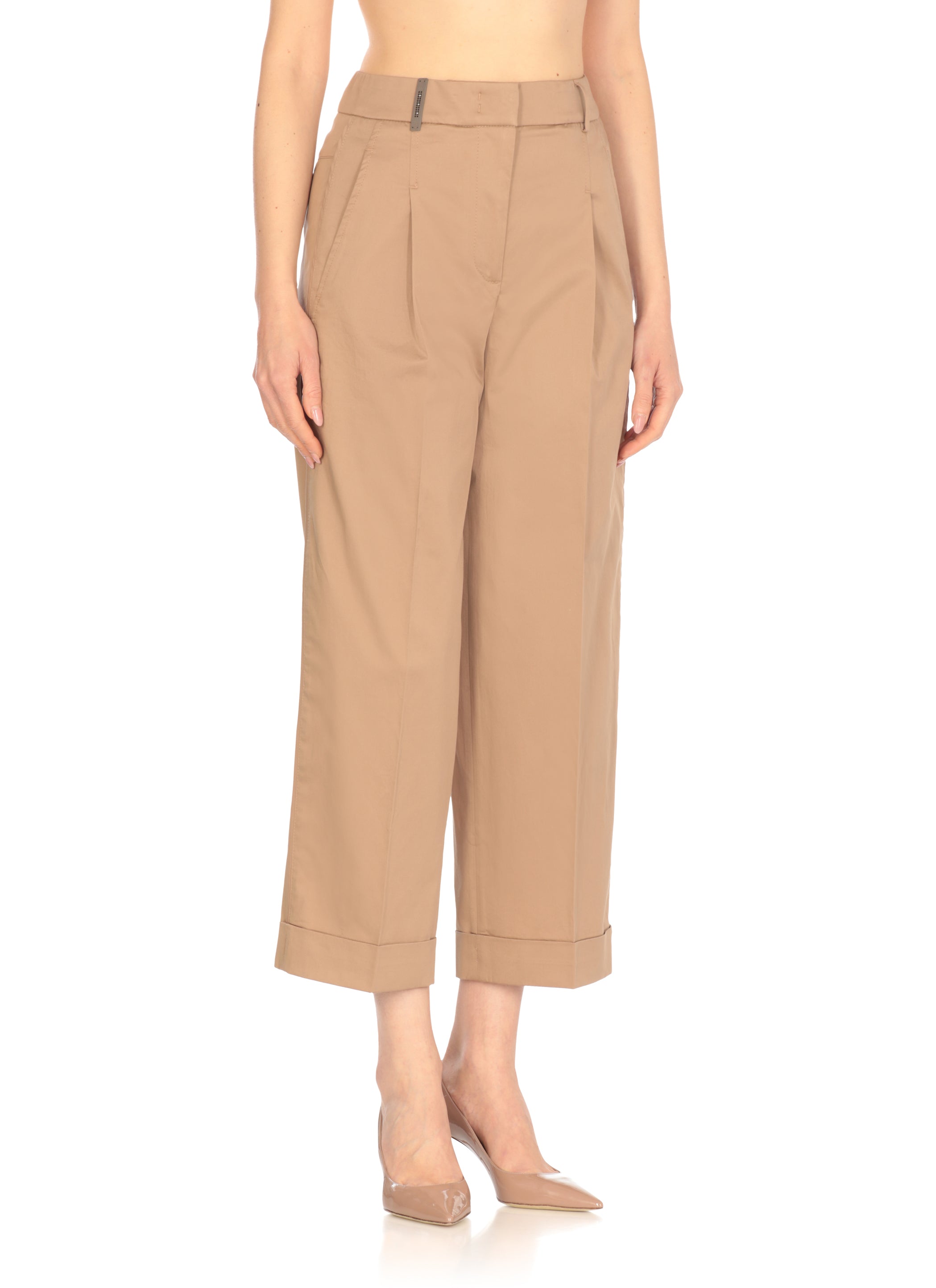 Peserico Trousers Brown