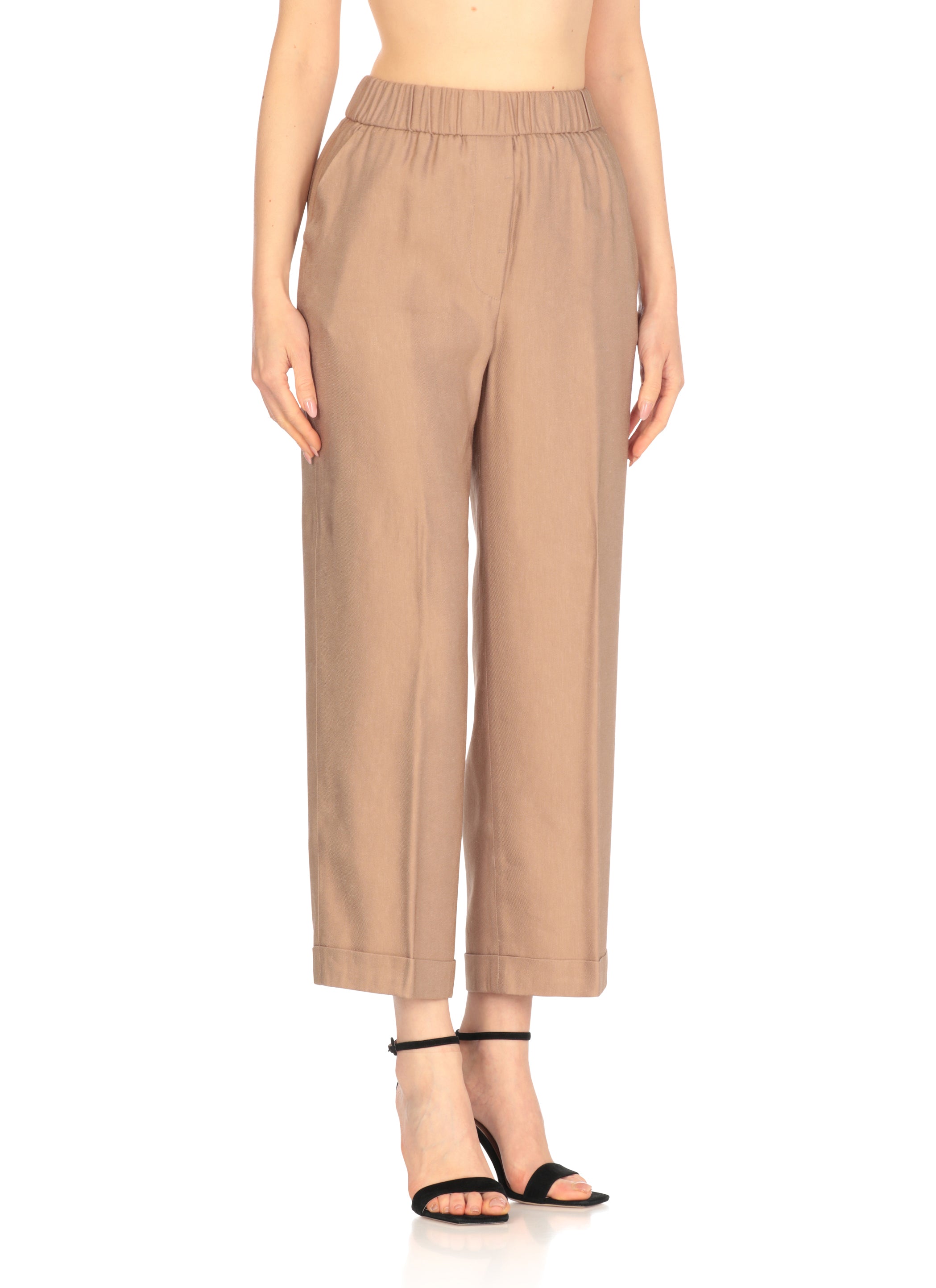 Peserico Trousers Brown