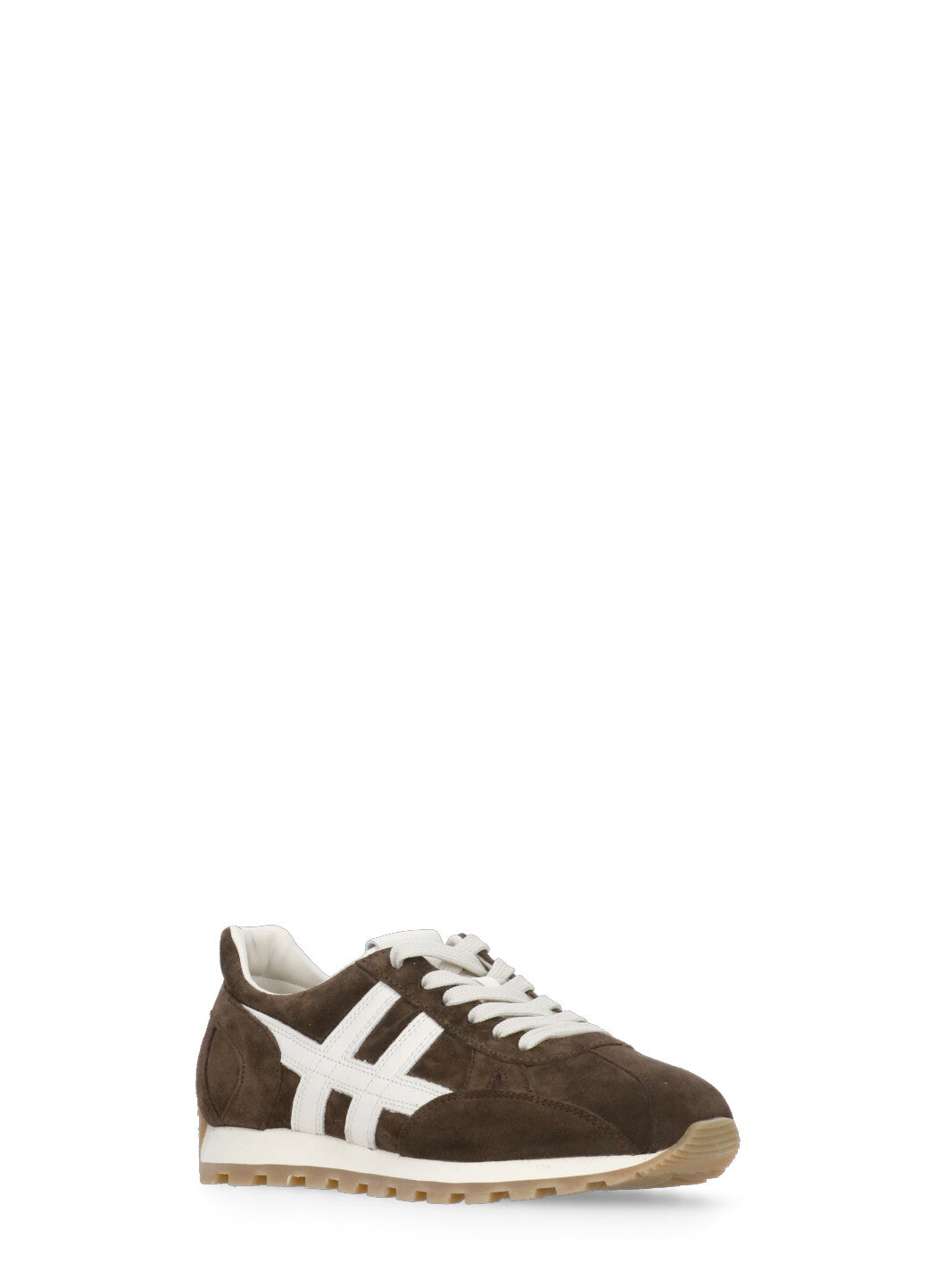 Hogan Sneakers Brown Cow Leather Sole: Rubber