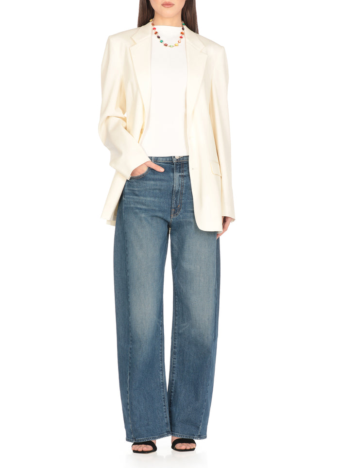Mother Jeans Blue Cotton Elastane
