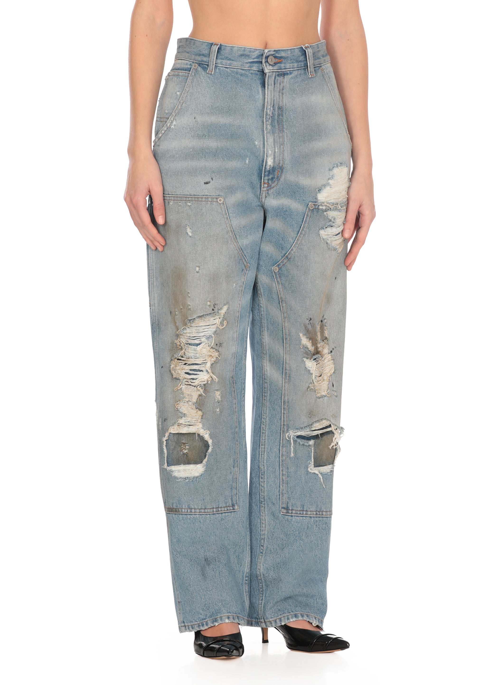 Mm6 Maison Margiela Jeans Light Blue
