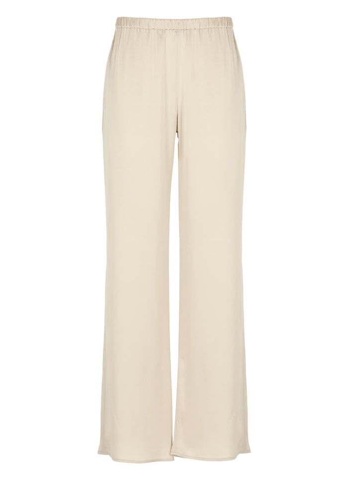 Antonelli Firenze Trousers Beige Acetate Silk