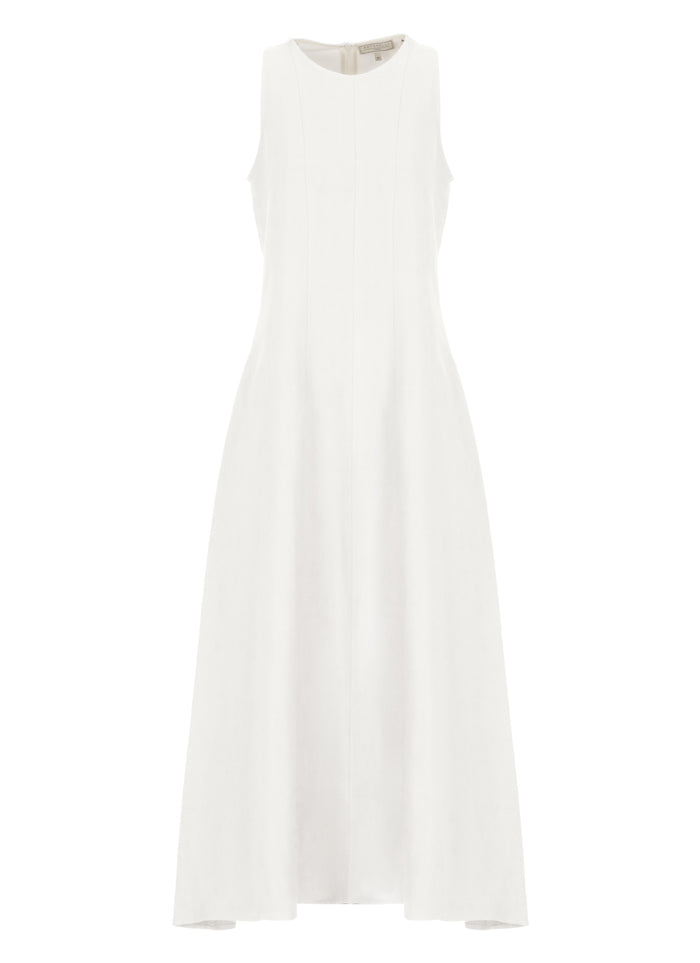 Antonelli Firenze Dresses White Viscose Linen