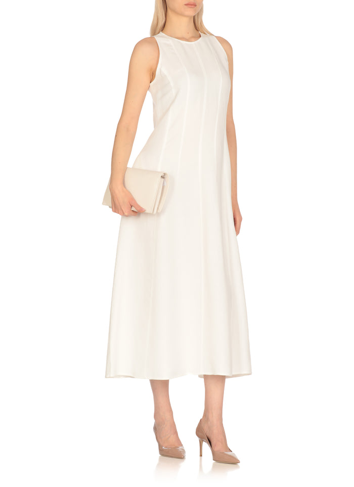 Antonelli Firenze Dresses White Viscose Linen