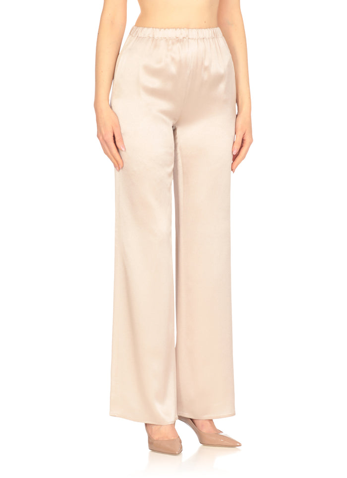 Antonelli Firenze Trousers Pink Acetate Silk