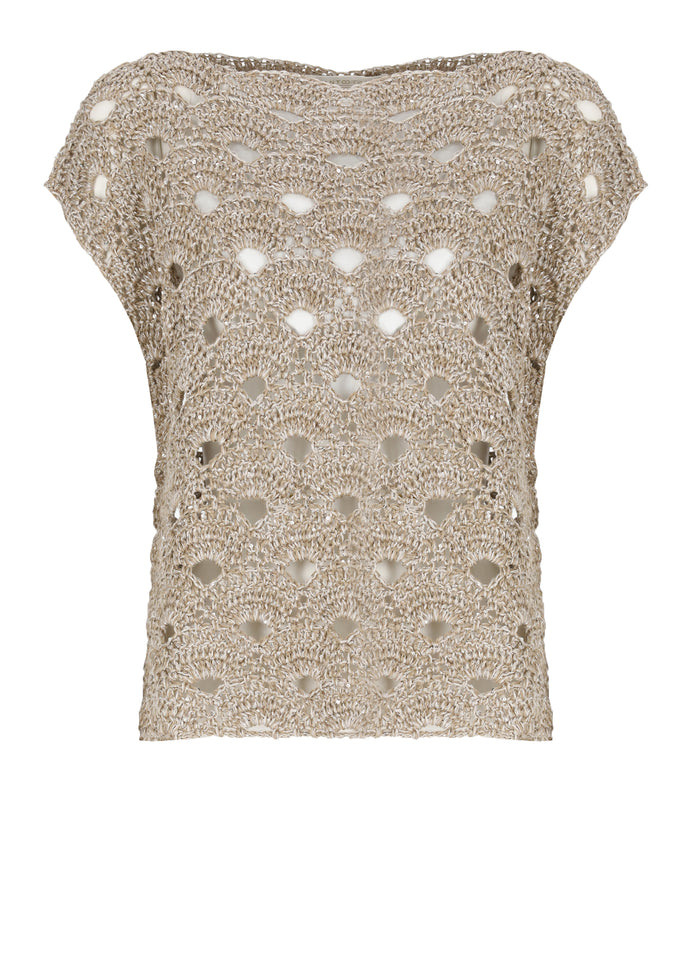 Antonelli Firenze Sweaters Brown Linen Cotton