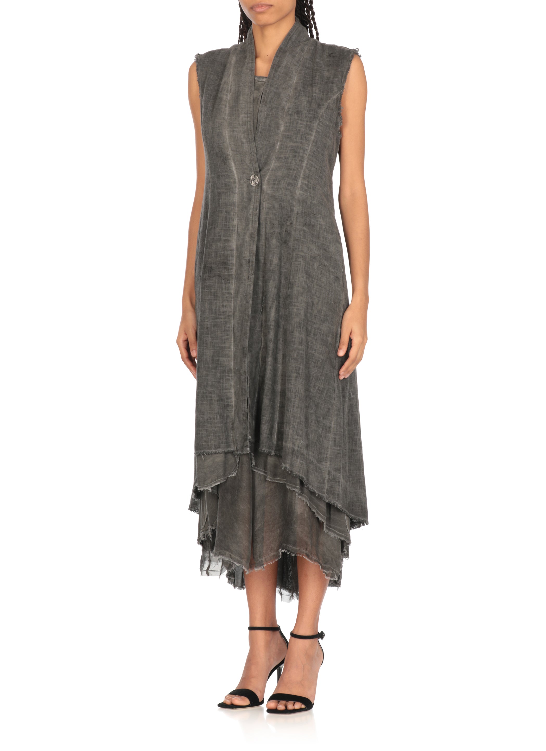 Sanctamuerte Sweaters Grey Linen Cotton