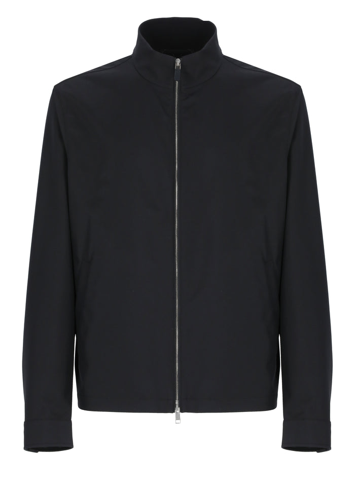 Zegna Coats Blue Polyester