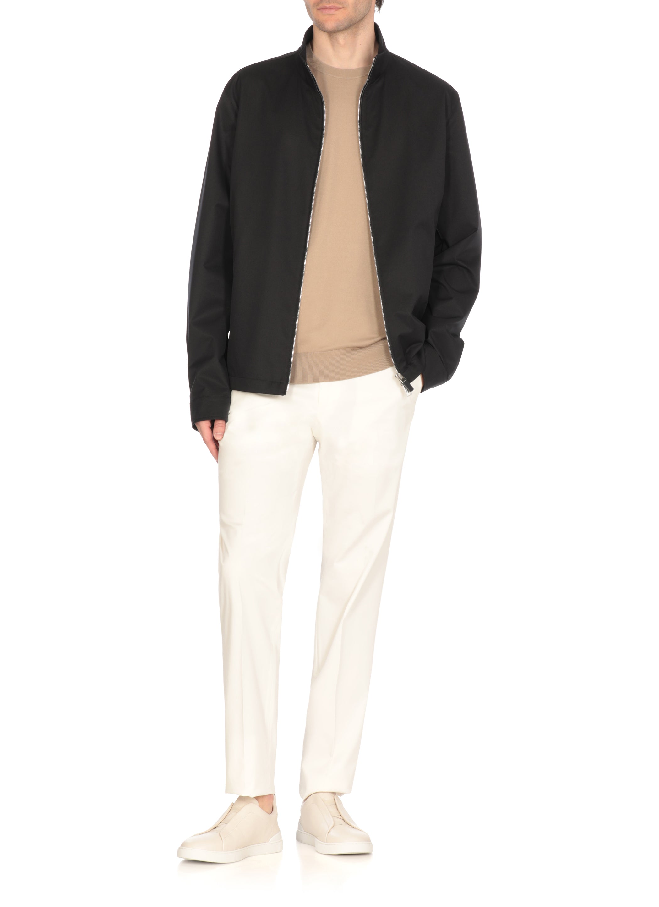 Zegna T-Shirts And Polos Beige Cotton