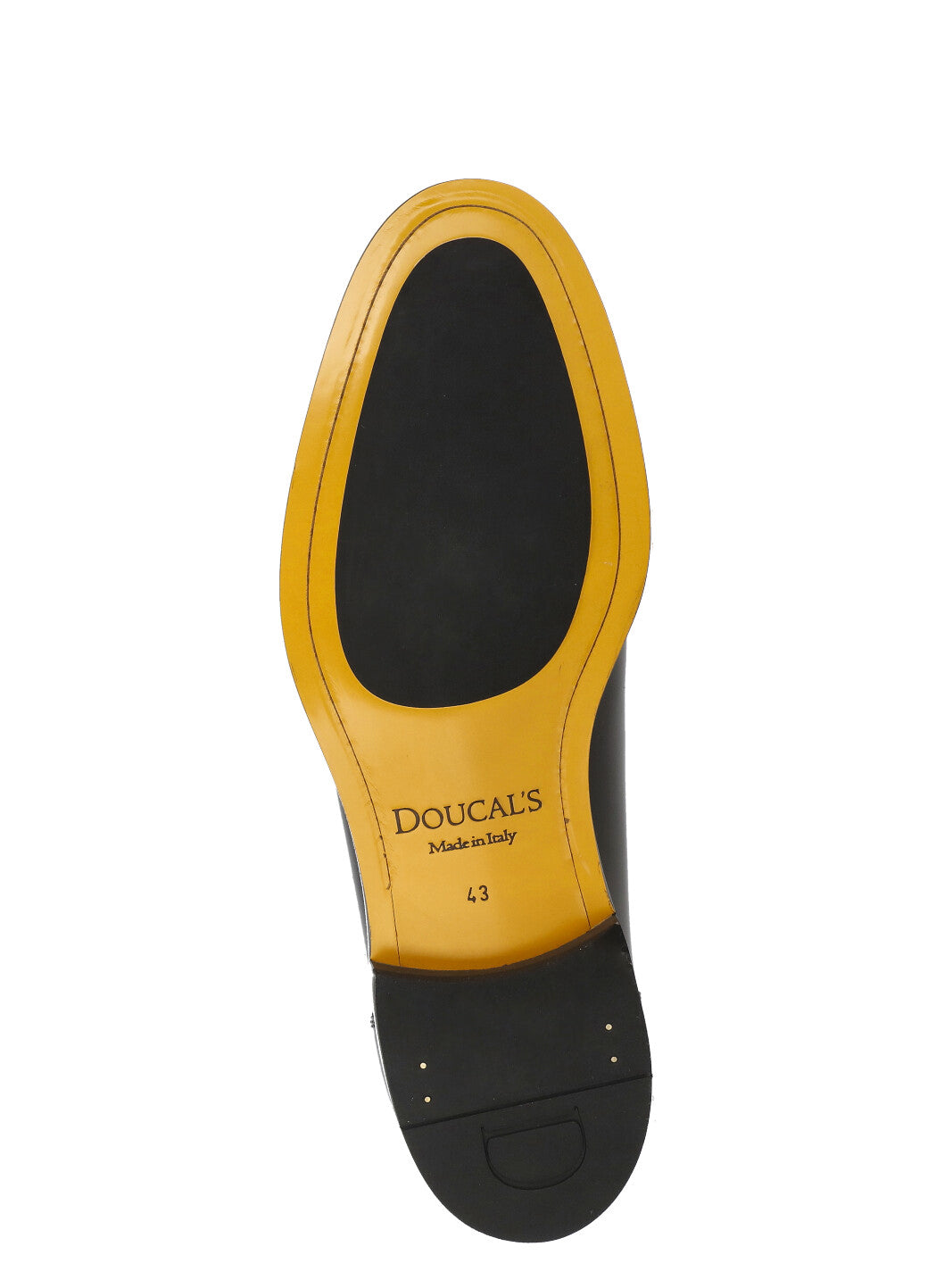 Doucals Flat Shoes Black Calf Leather