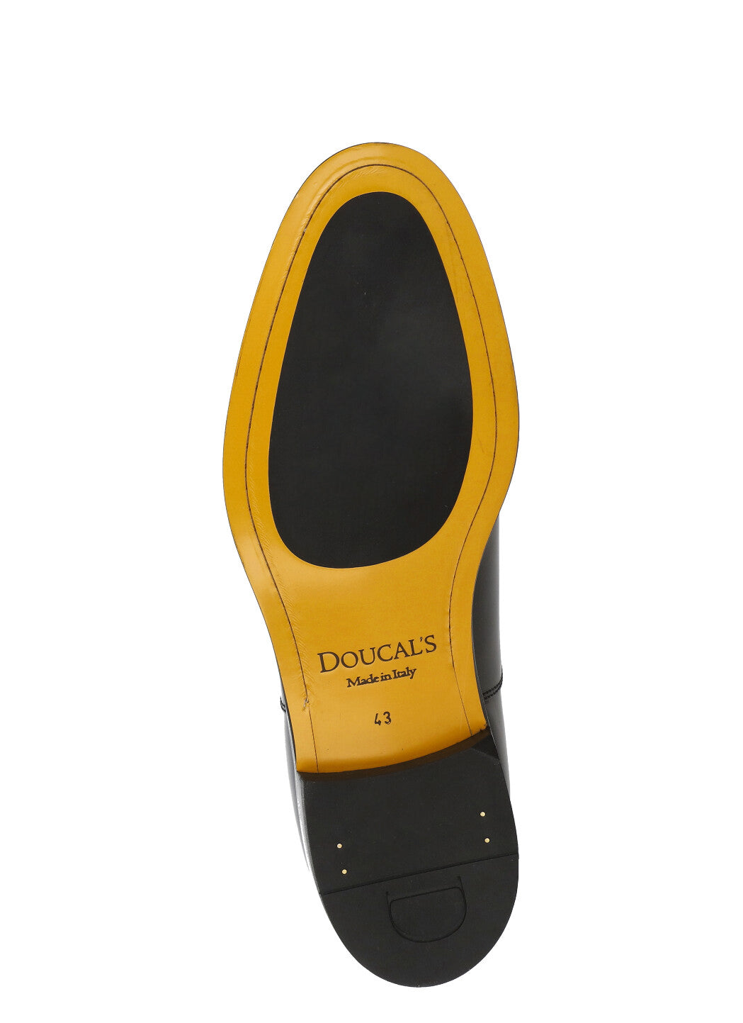 Doucals Flat Shoes Black Calf Leather