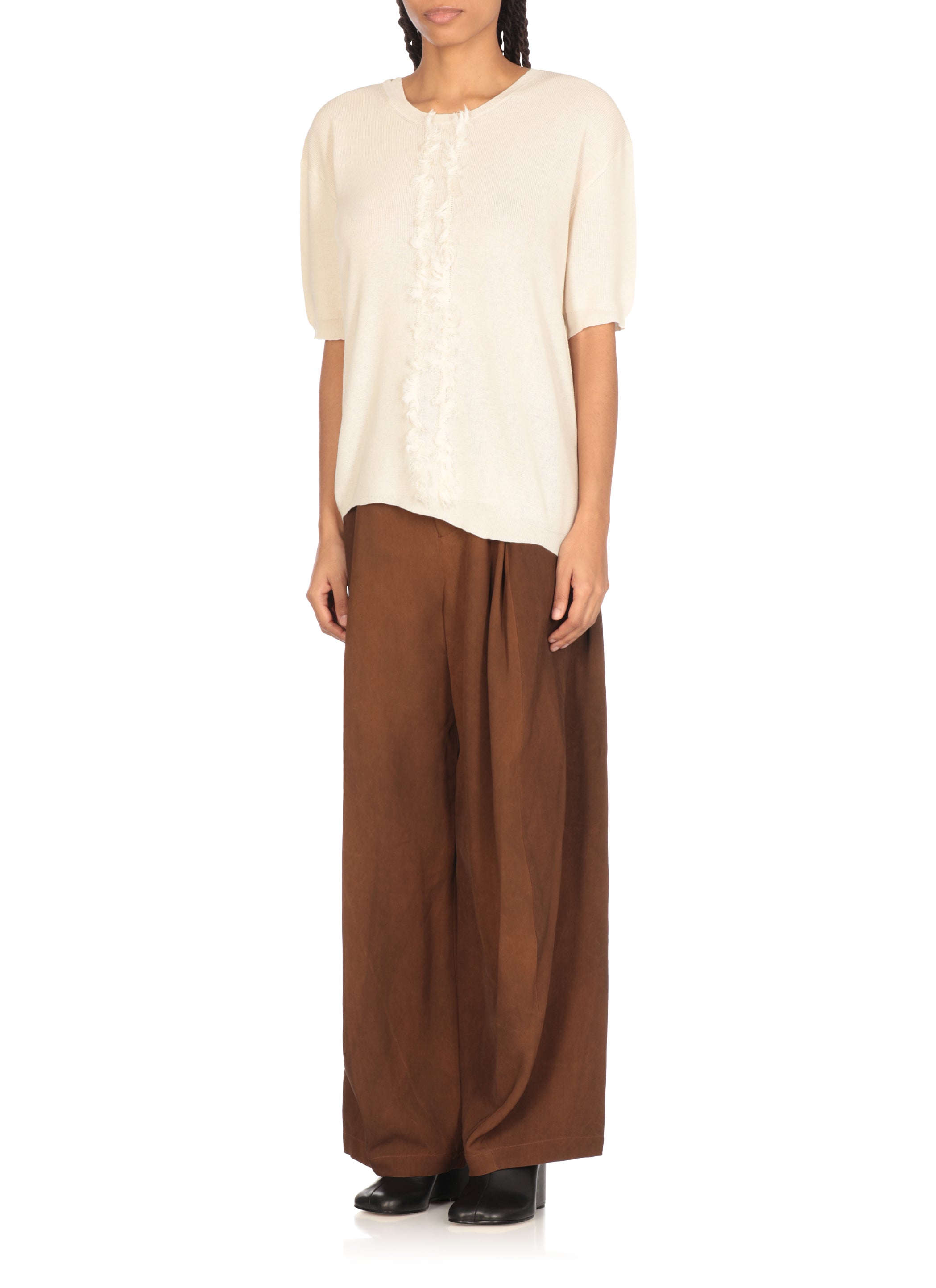 Uma Wang Sweaters Ivory Cotton Silk