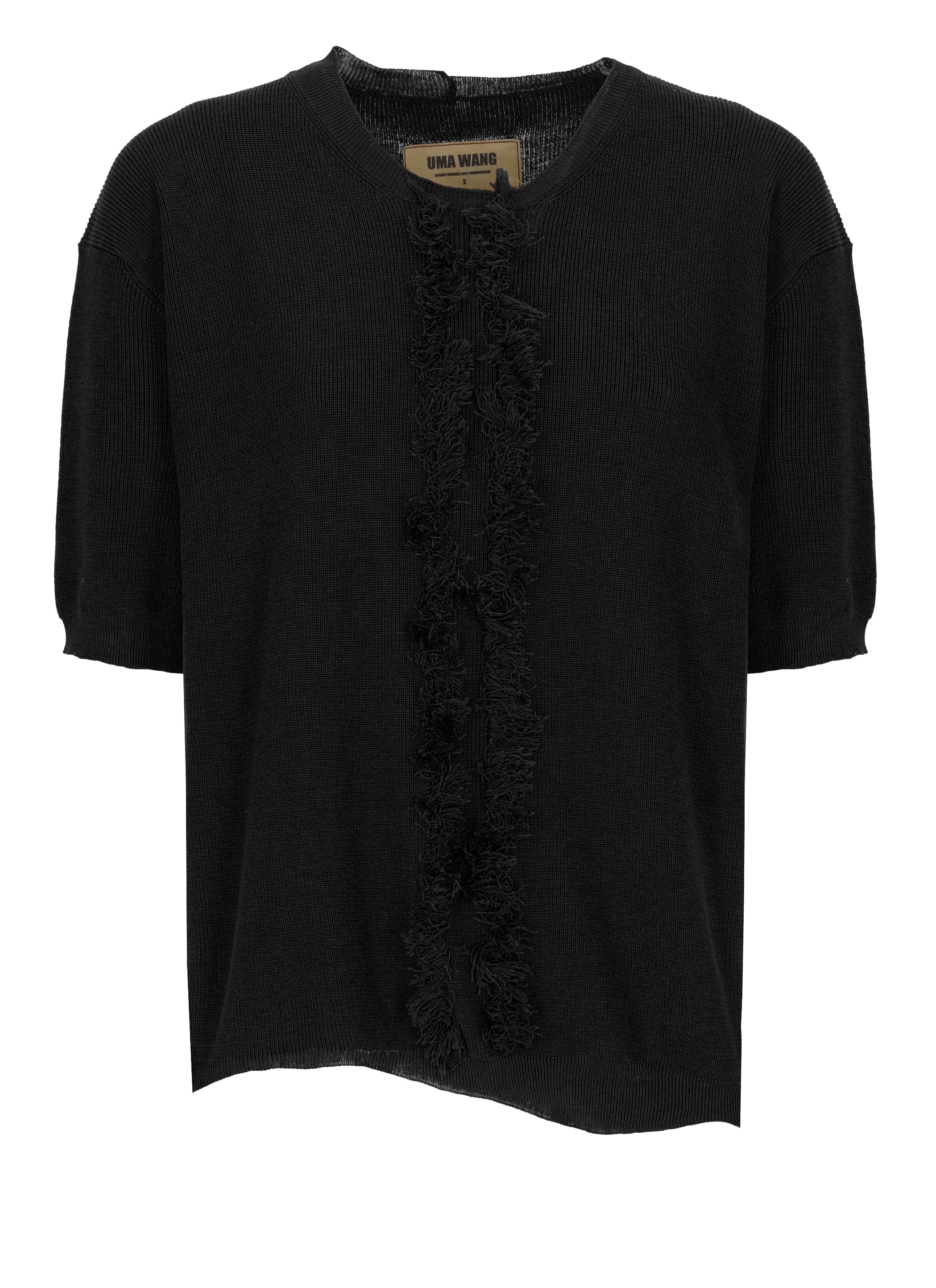 Uma Wang Sweaters Black Cotton Silk