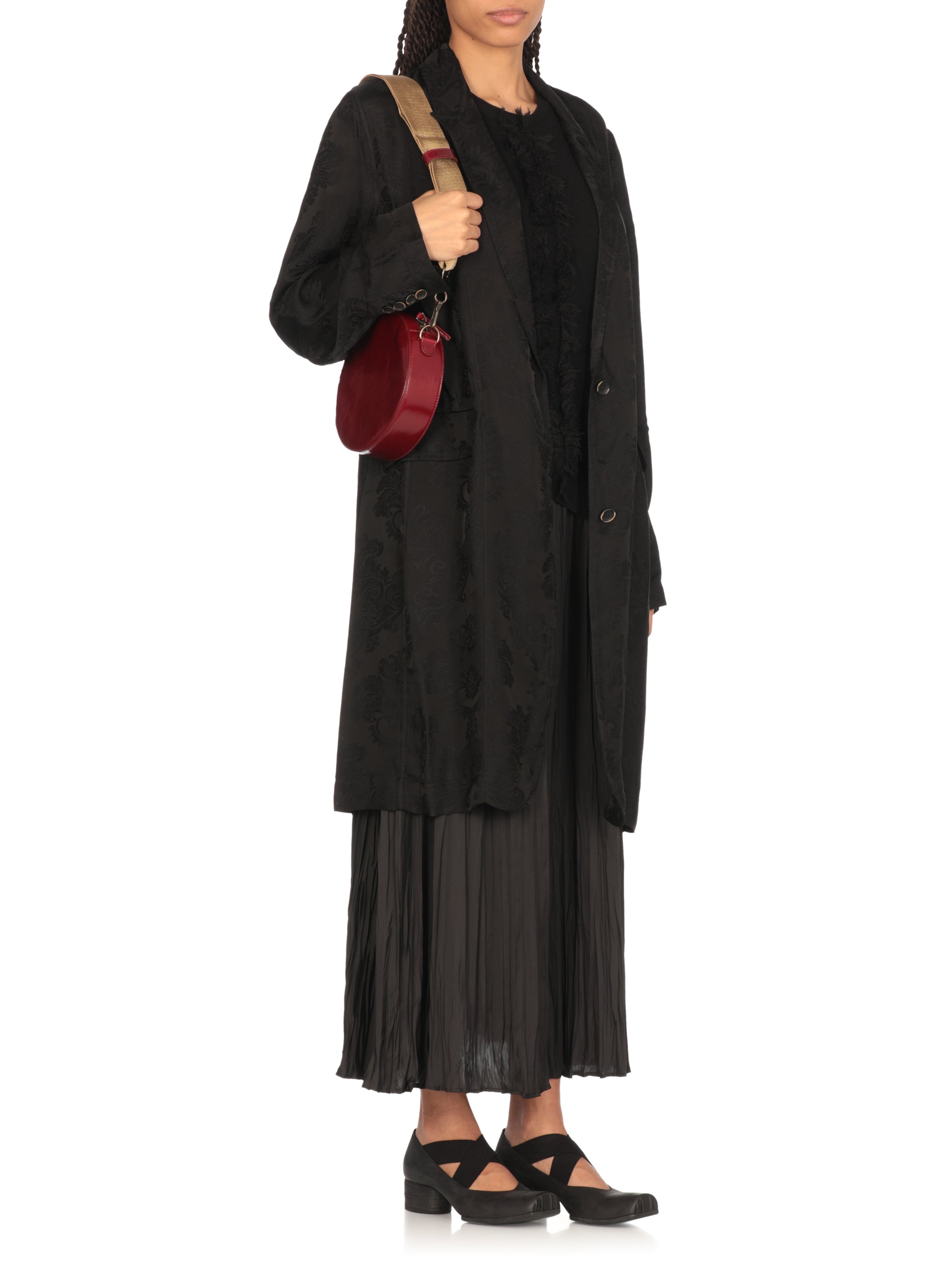 Uma Wang Sweaters Black Cotton Silk