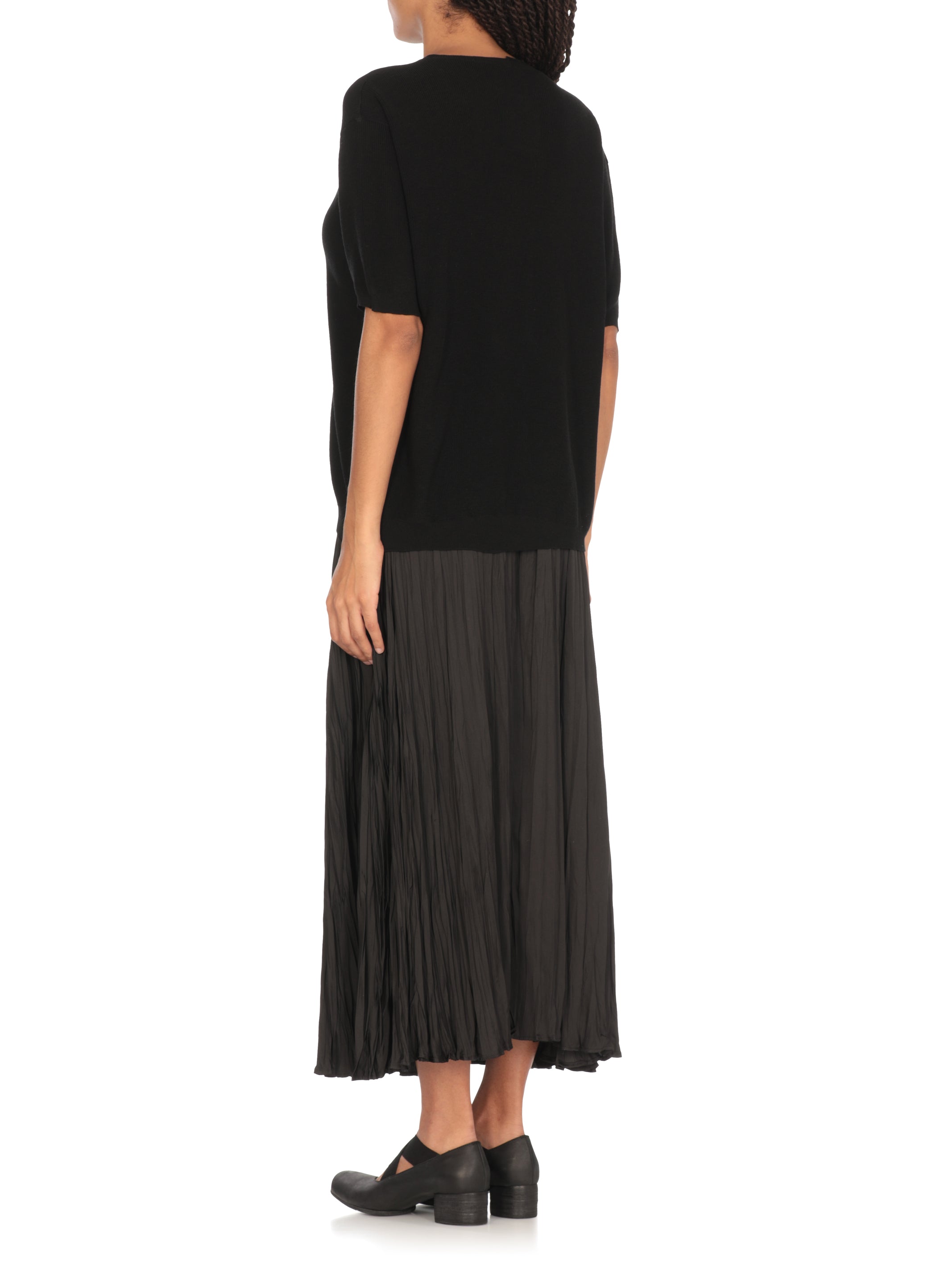 Uma Wang Sweaters Black Cotton Silk