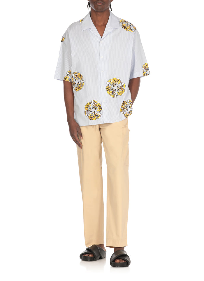 Kenzo Shirts Light Blue Cotton