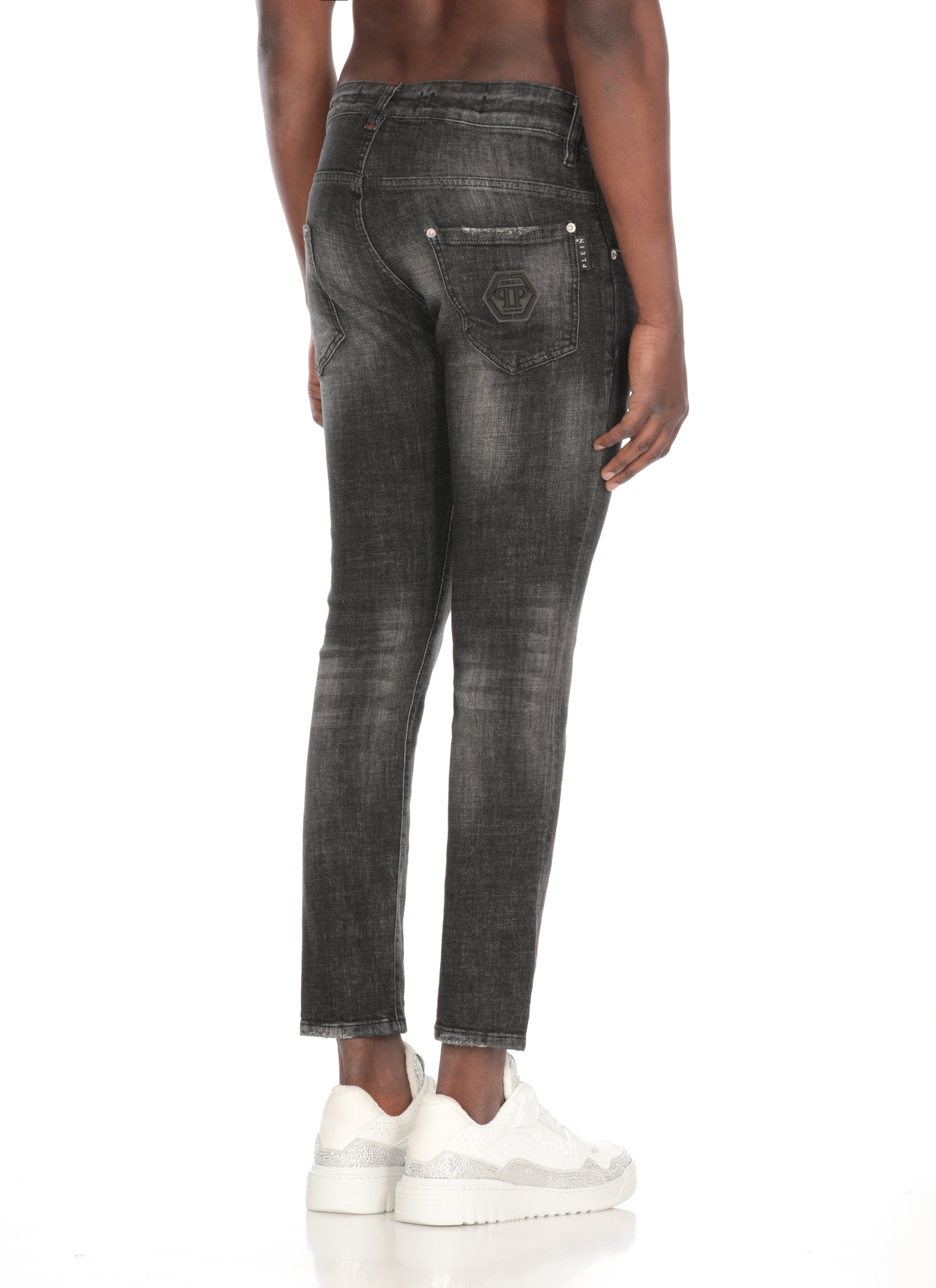 Philipp Plein Jeans Black Cotton Elastane