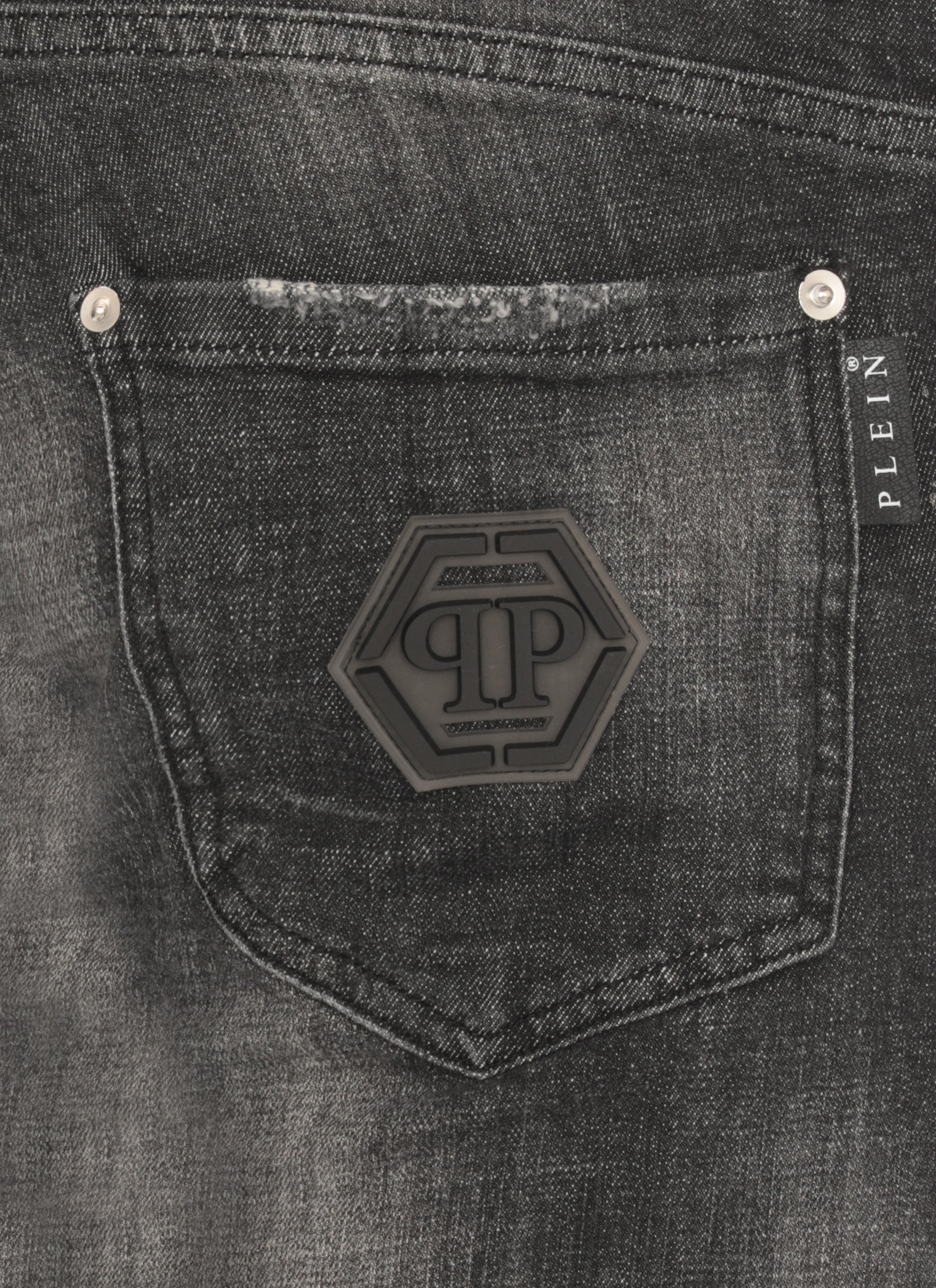 Philipp Plein Jeans Black Cotton Elastane