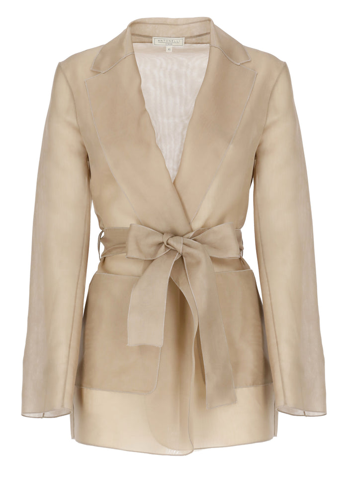 Antonelli Firenze Jackets Brown Silk