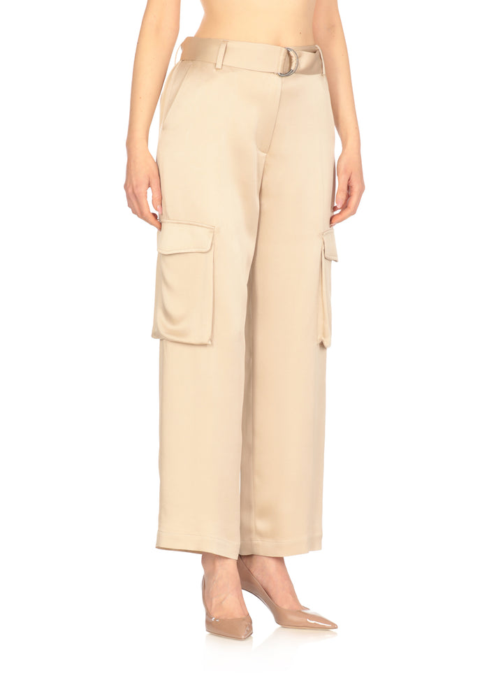 Antonelli Firenze Trousers Beige Acetate Viscose